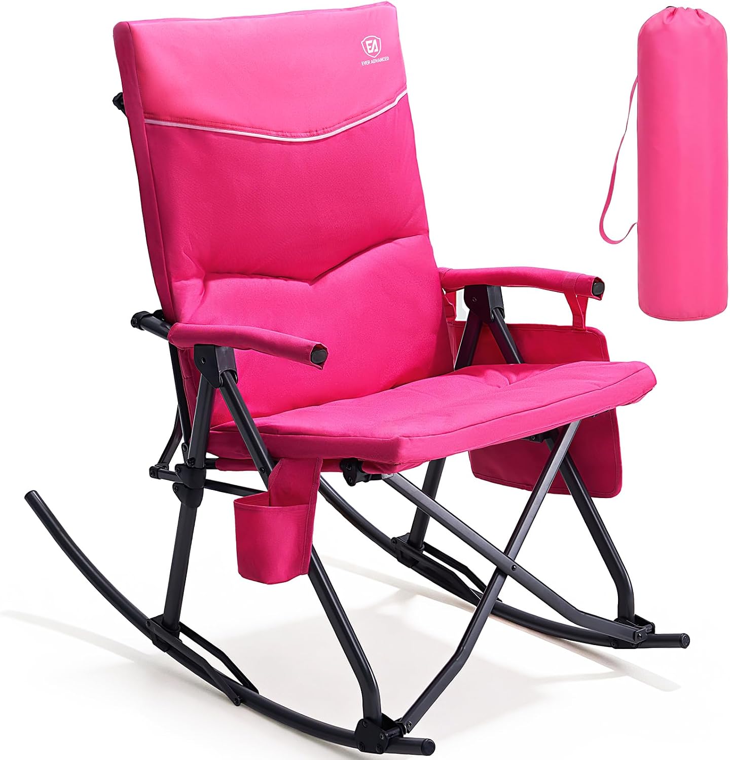 Oversized Folding Rocking Camping Chair, Padded - Image 7