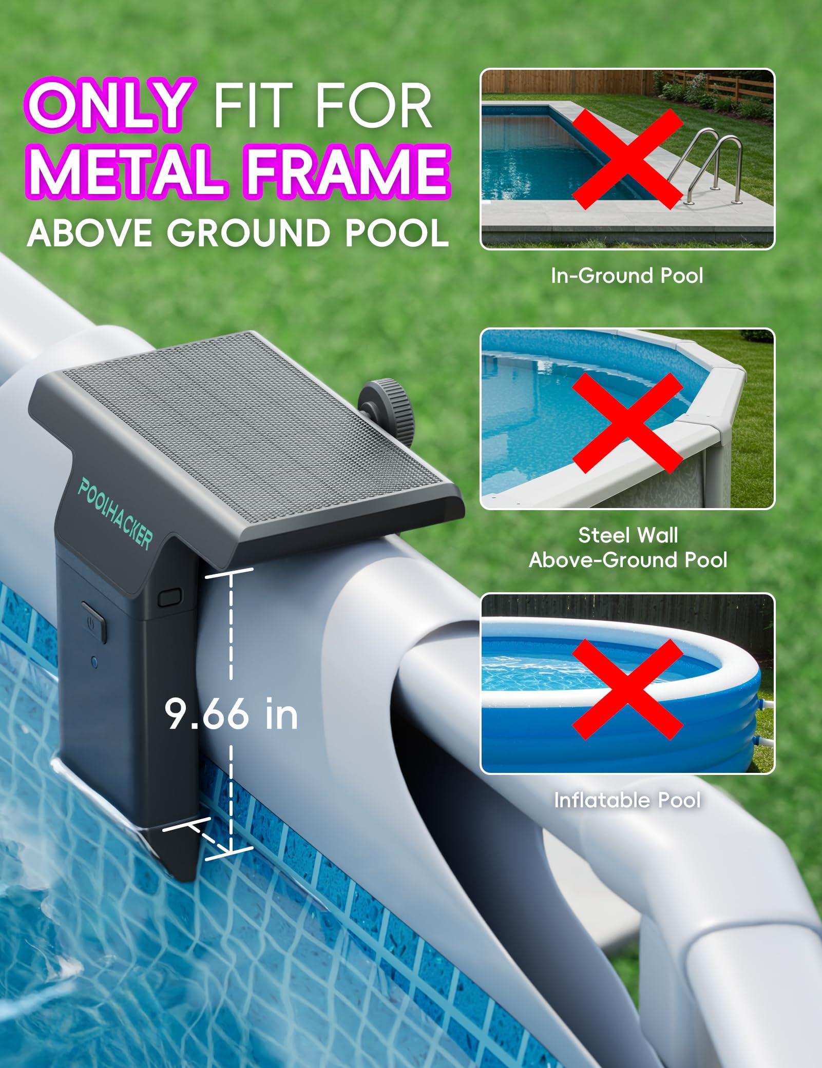 Solar Pool Lights for Steel Wall Above Ground Pools, Solar Powered LED Swimming Pool Lighting - Image 21