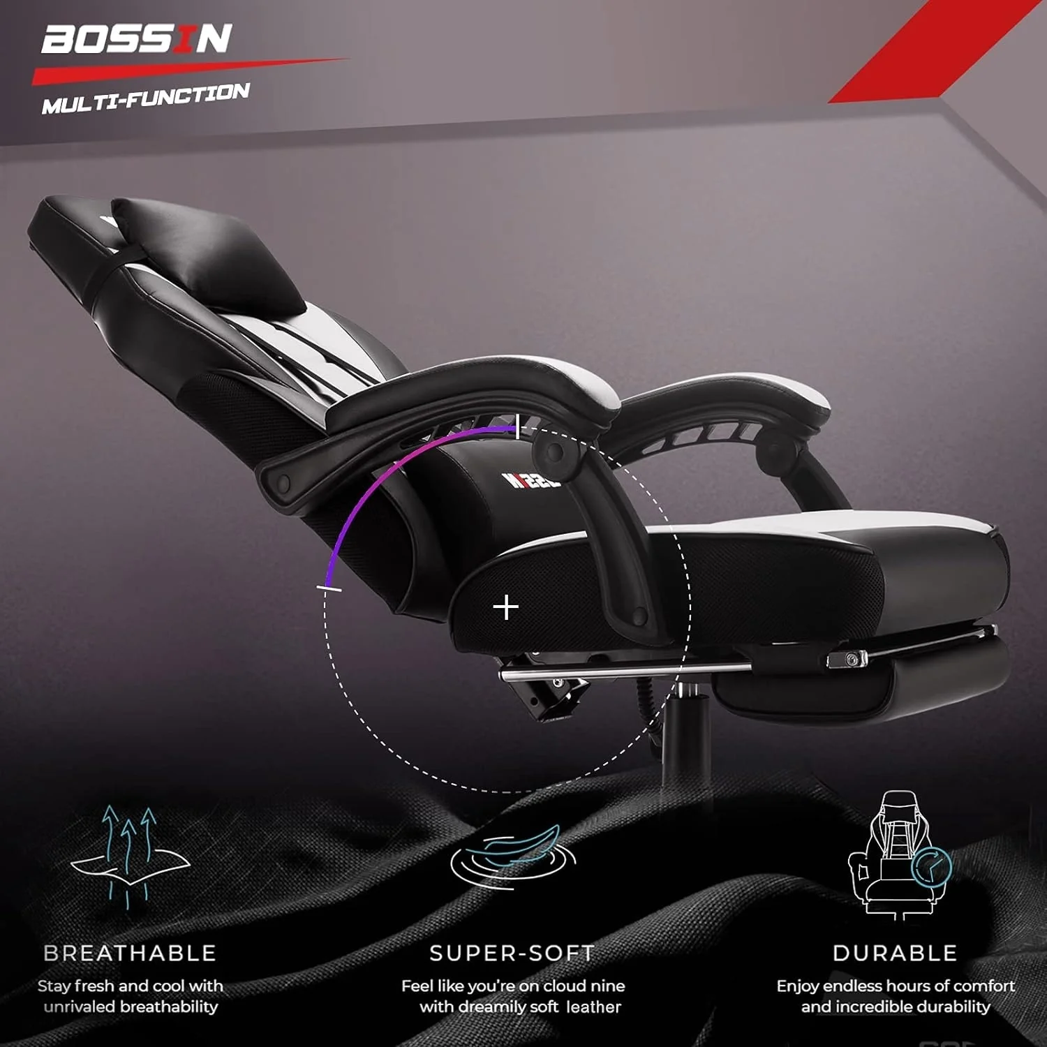Racing Style Gaming Chair, 300 lbs Big and Tall High Back Computer Chair - Image 28