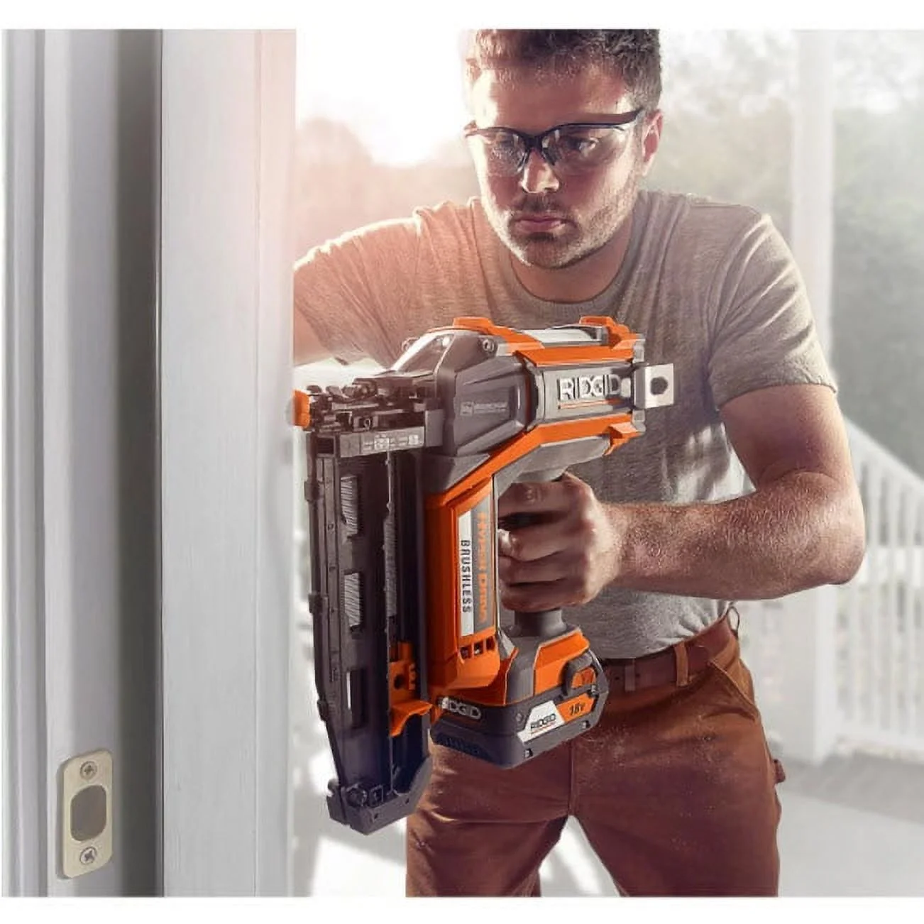 Ridgid HyperDrive 16 Gauge 18v Brushless 2-1/2 In. Straight Finish Nailer - Image 5
