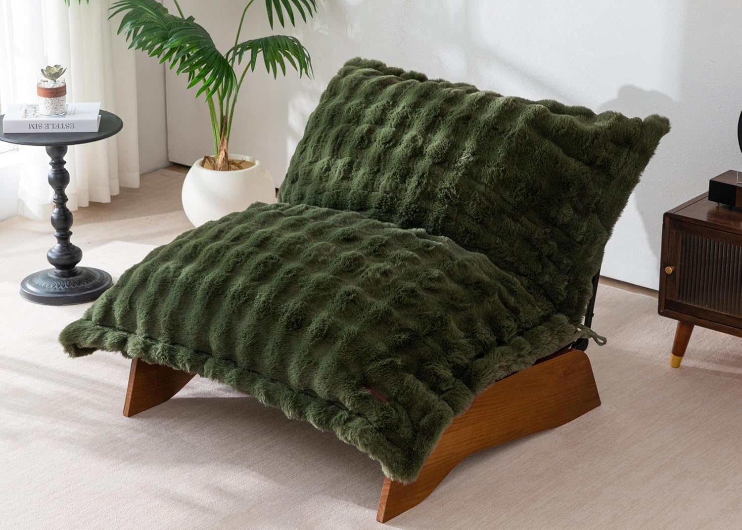 Adjustable Living Room Chair, 3-Position Bean Bag Chair with Frame - Image 6