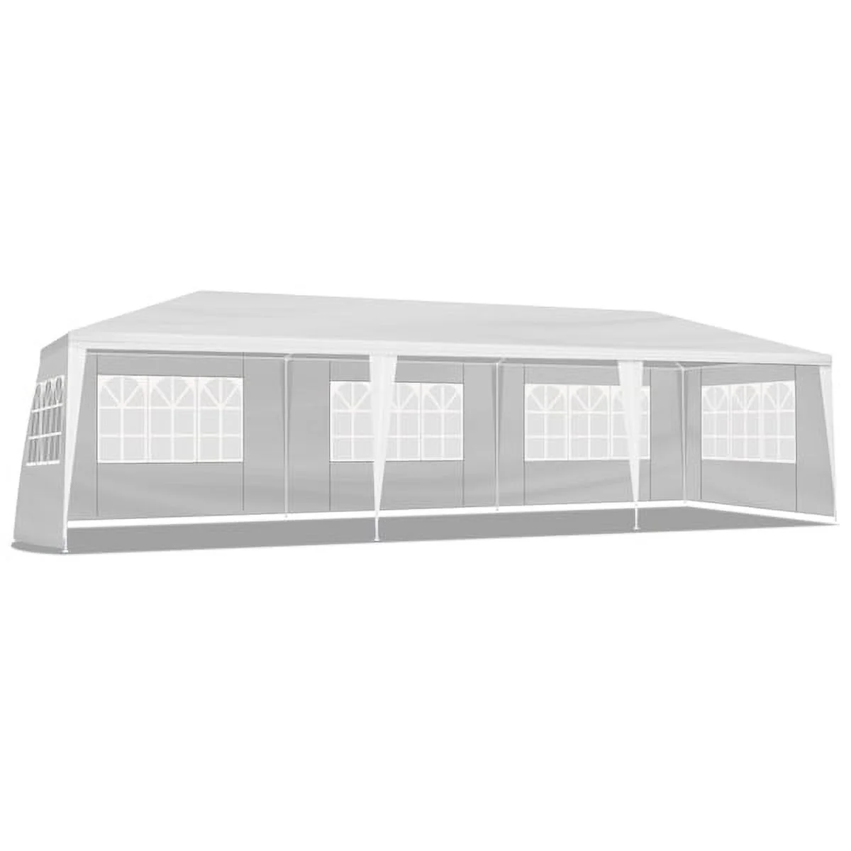 10'x30' Outdoor Party Tent with 8 Removable Sidewalls, Waterproof Canopy Patio Wedding Gazebo, White,white - Image 4