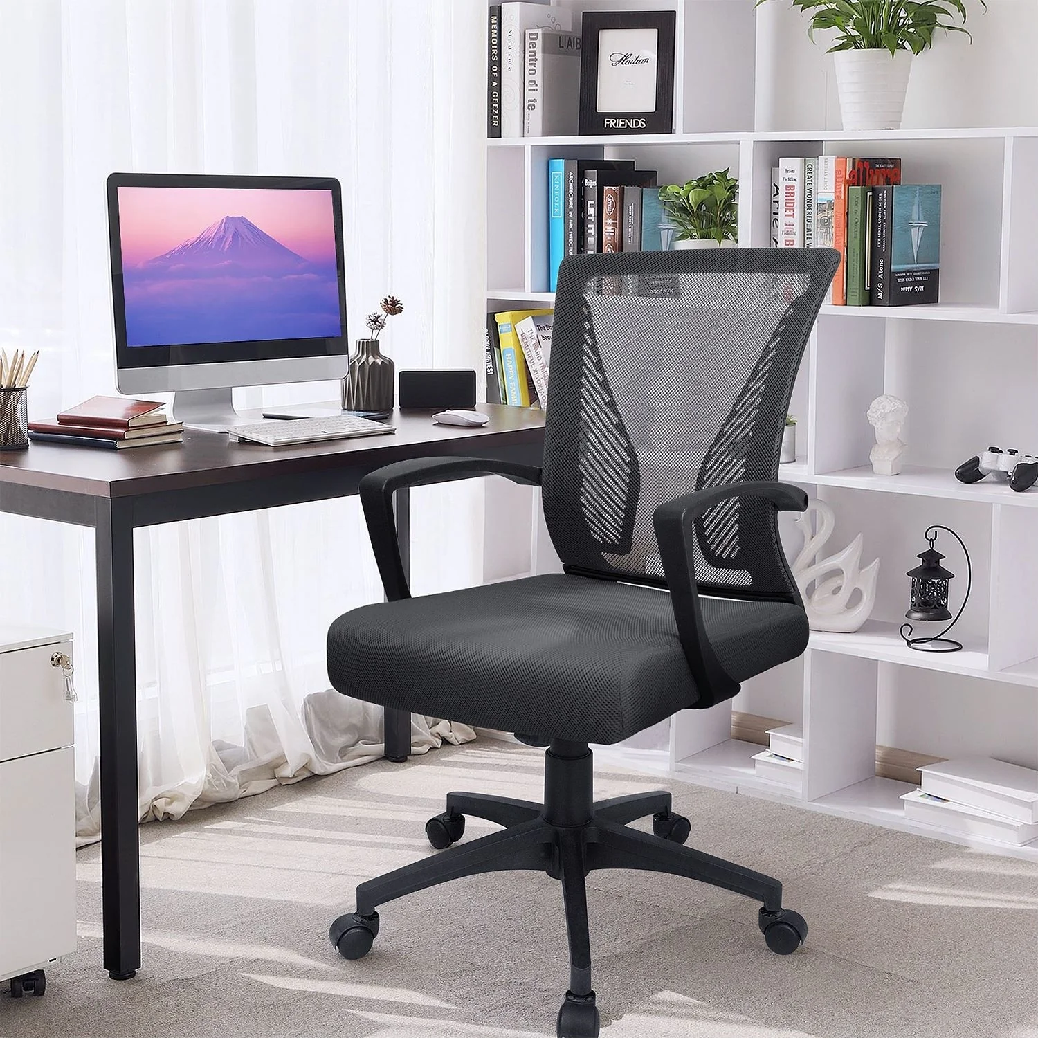 Ergonomic Mesh Office Chair with Lumbar Support, Breathable Computer Desk Chair - Image 4
