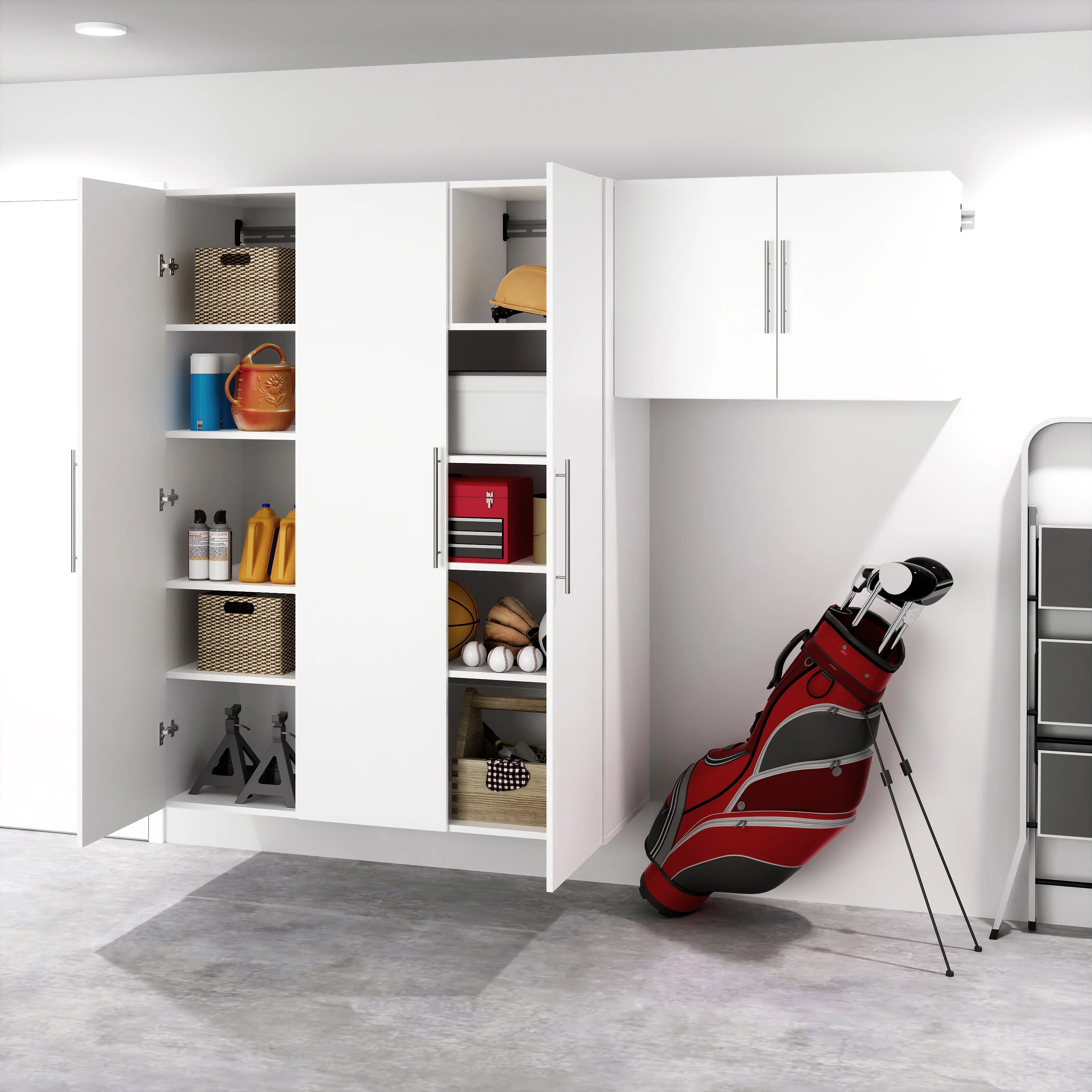 Prepac's HangUps Upper Storage Cabinet - Elegant and Spacious Wall Cabinets to Maximize Your Storage, 36" Size, Classic White Finish - Image 13