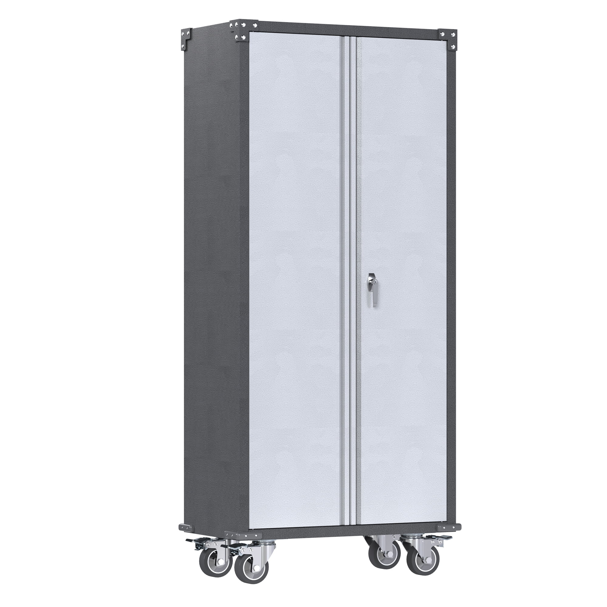SUPEER 71" Metal Storage Cabinets with Wheels and Pegboards, Industrial Cabinet with 2 Drawers and 2 Adjustable Shelves,, Assembly Required - Image 46
