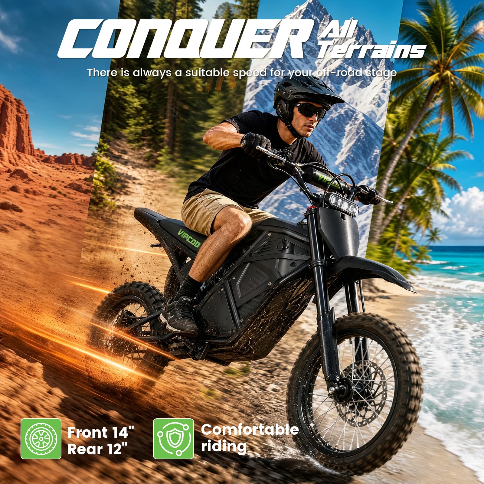 H3 Electric Dirt Bike for Adults 3500W 40MPH Electric Motorcycle - Image 6