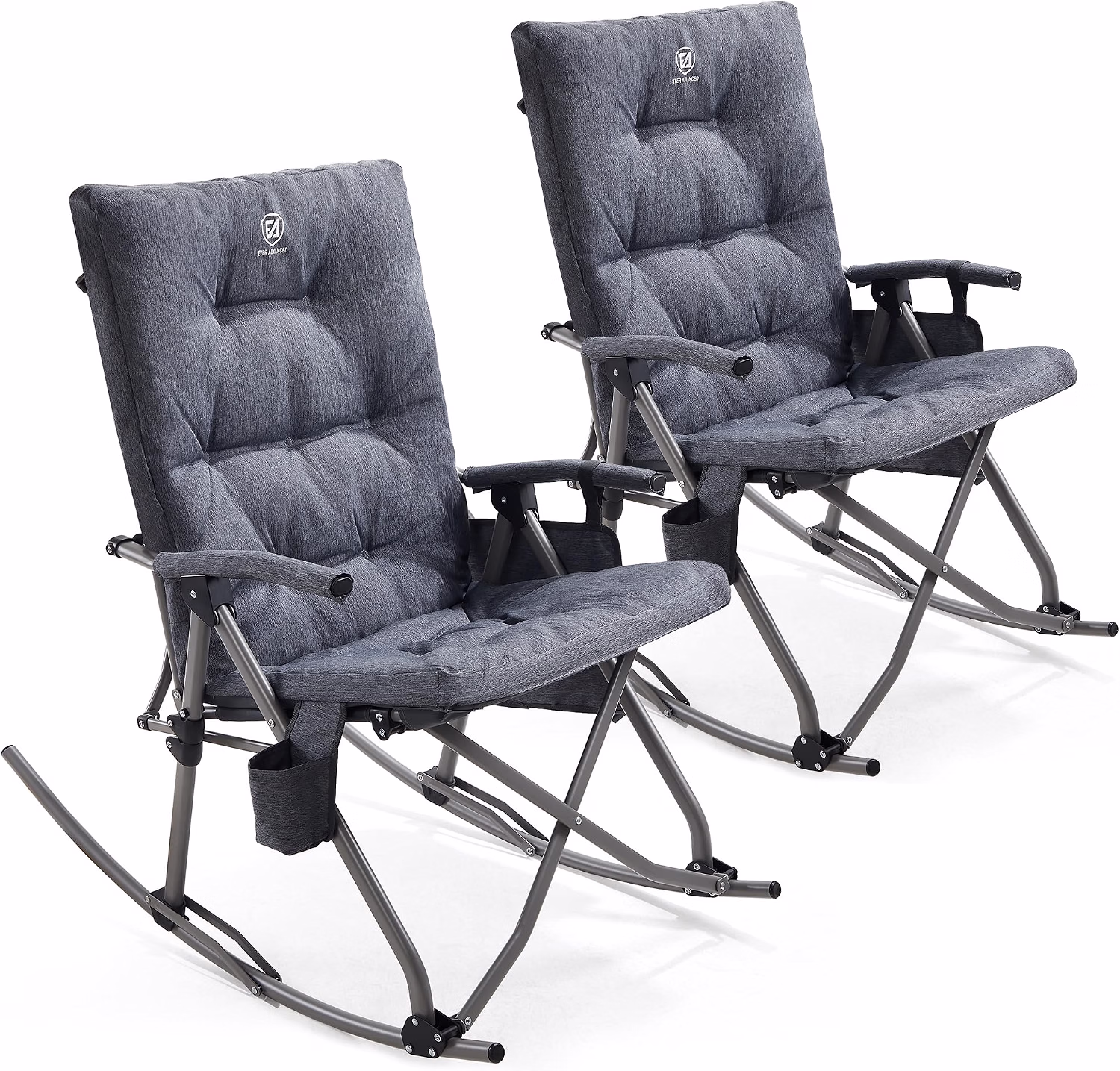 Oversized Folding Rocking Camping Chair, Padded - Image 6