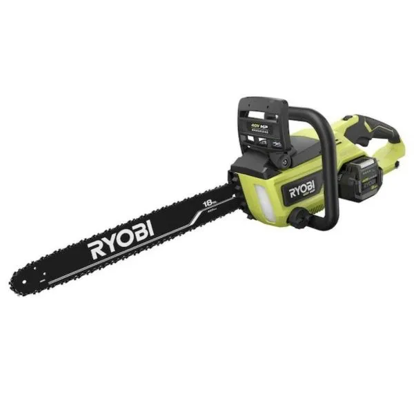18 40V Cordless Chainsaw Kit with Battery& Charger, Green - Image 5
