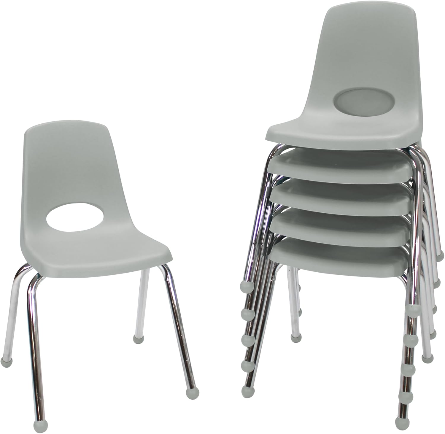 10" School Stack Chair with Swivel Glides, Purple, 6-Pack - Image 38