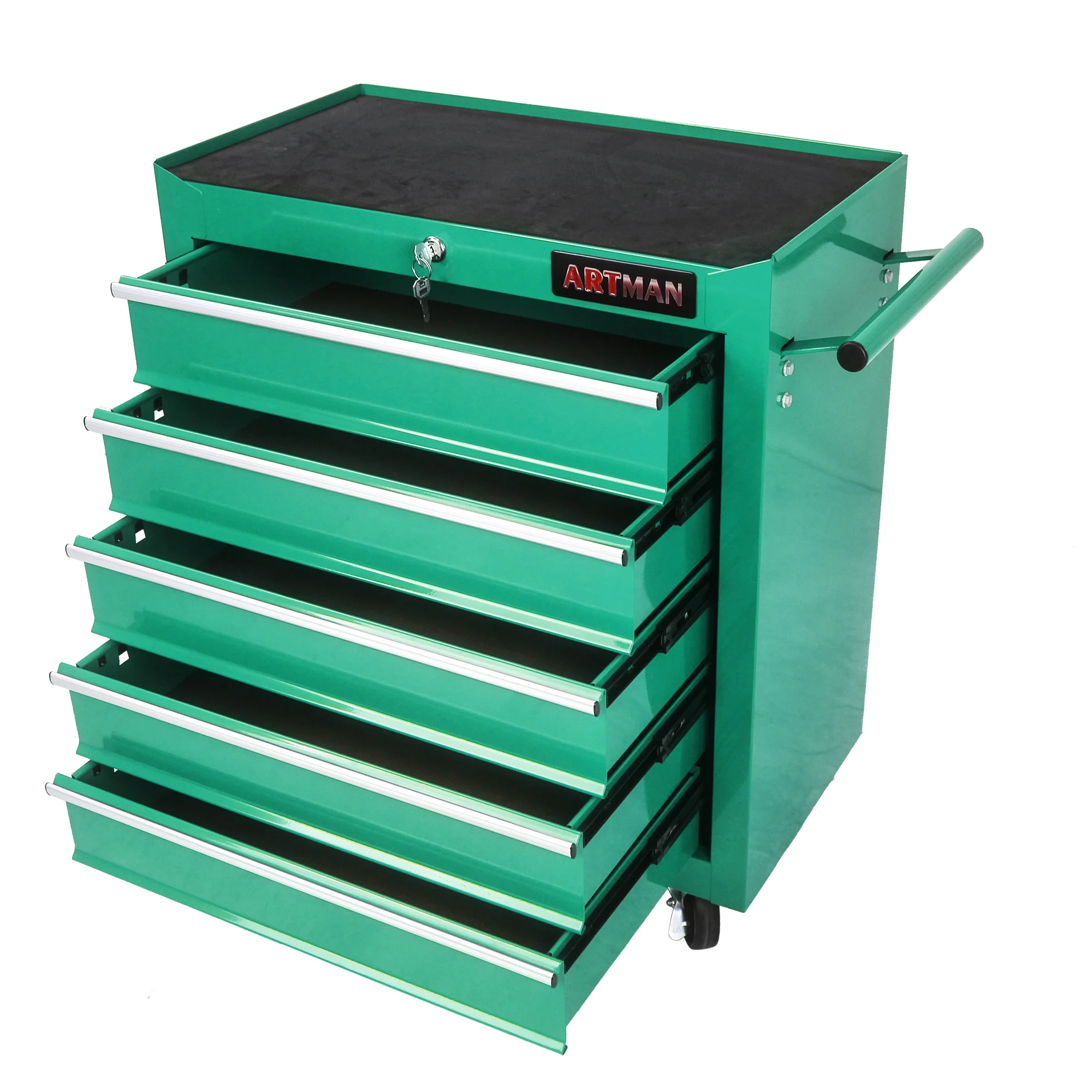 5 Drawer Rolling Tool Chest, Steel Tool Storage Cabinet for Garage Storage with 4 Wheels and Locker - Image 23