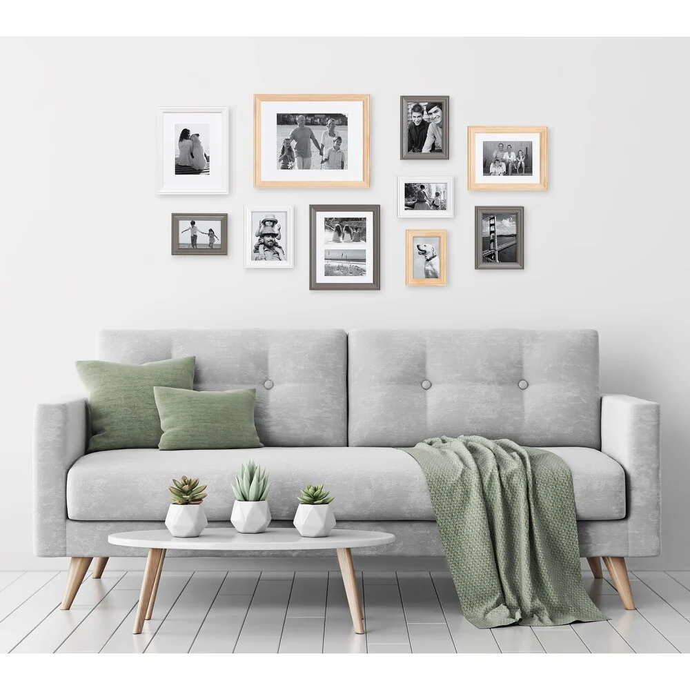 10-Piece Wood Gallery Wall Picture Frame Set, Decorative Photo Display Frames for Living Room, Bedroom and Home Decor - Image 4