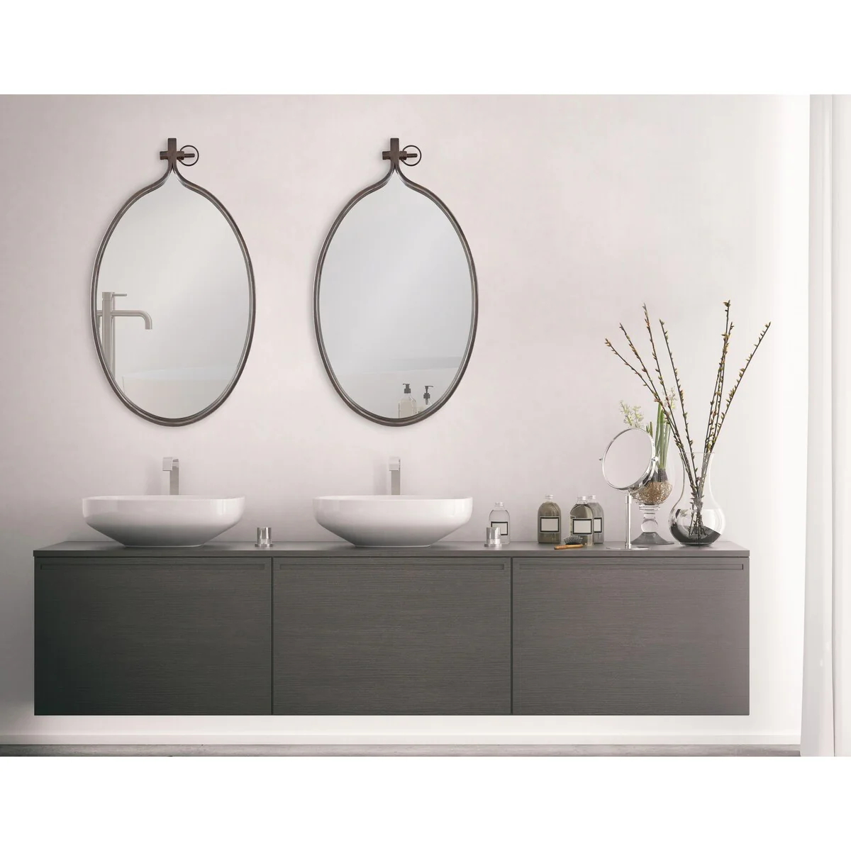 Modern Round Wall Mirror, Decorative Circular Accent Mirror for Living Room, Bedroom and Entryway - Image 13