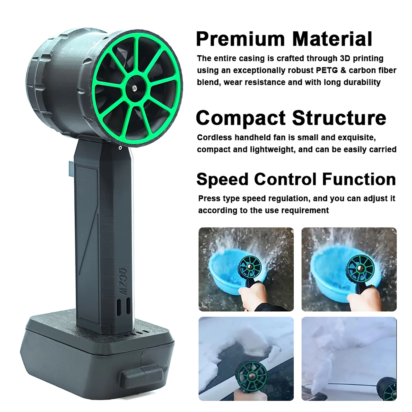 Turbofan Handheld Ducted Turbofan 50mm Brushless Motor Jet Fan 800-1000g Thrust Car Washer High Power Dust Blower Keyboard Cleaning Tool Compatible With // - Image 4
