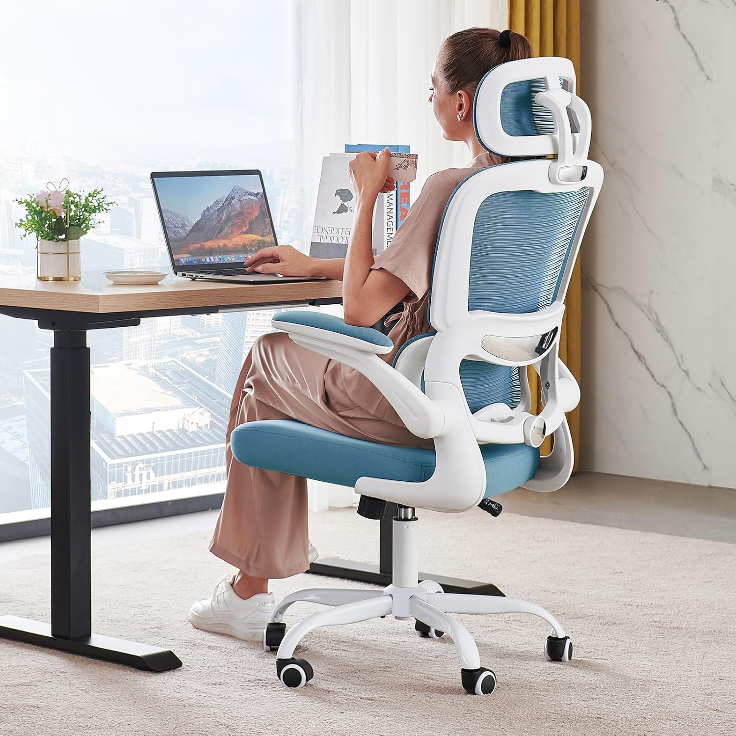 Office Chair Ergonomic Desk Chair - Gaming Chair with Lumbar Support - Image 4