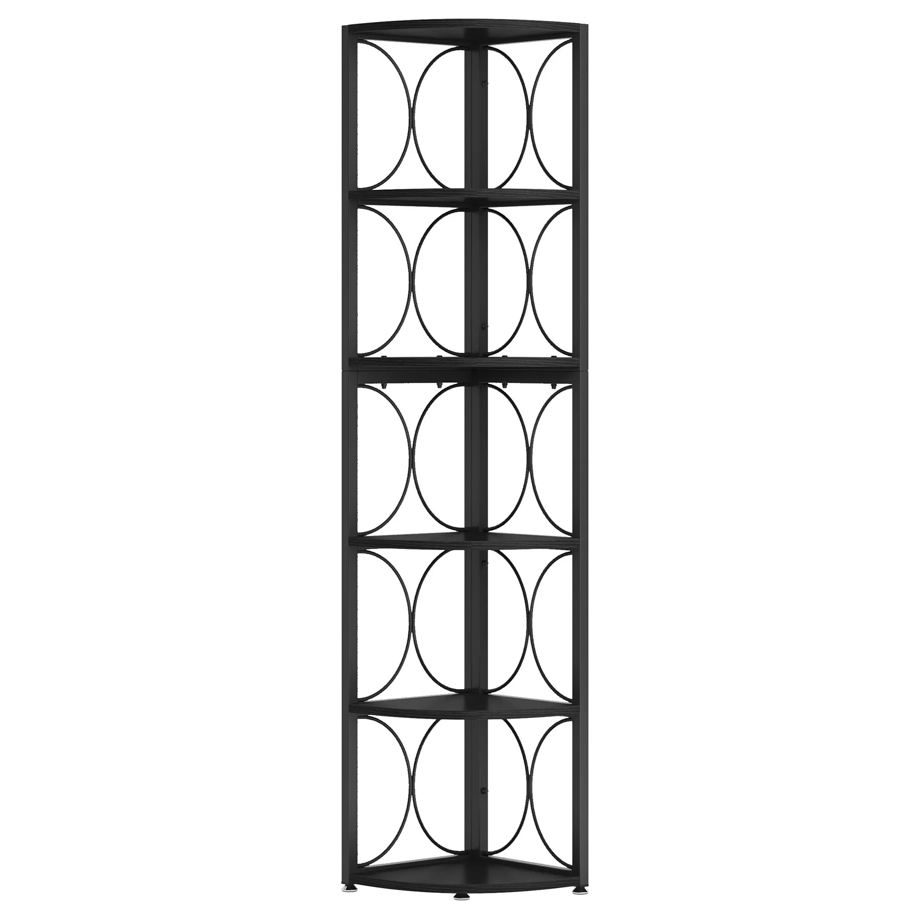 67 Inch Tall Corner Shelf, Freestanding Corner Bookshelf and Storage Shelving Unit - Image 23