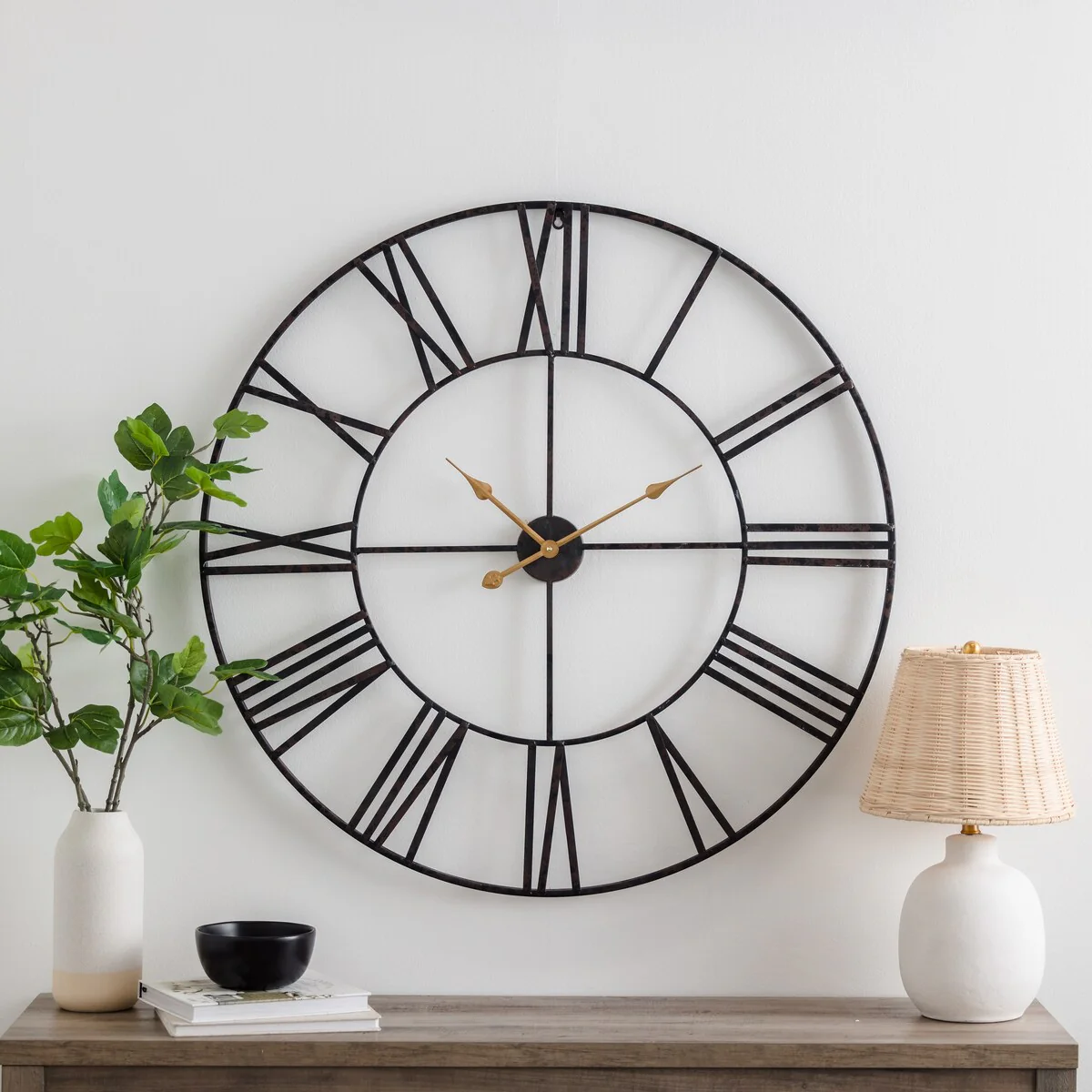 Modern Round Metal Wall Clock, Decorative Circular Hanging Clock for Living Room, Bedroom and Office - Image 29