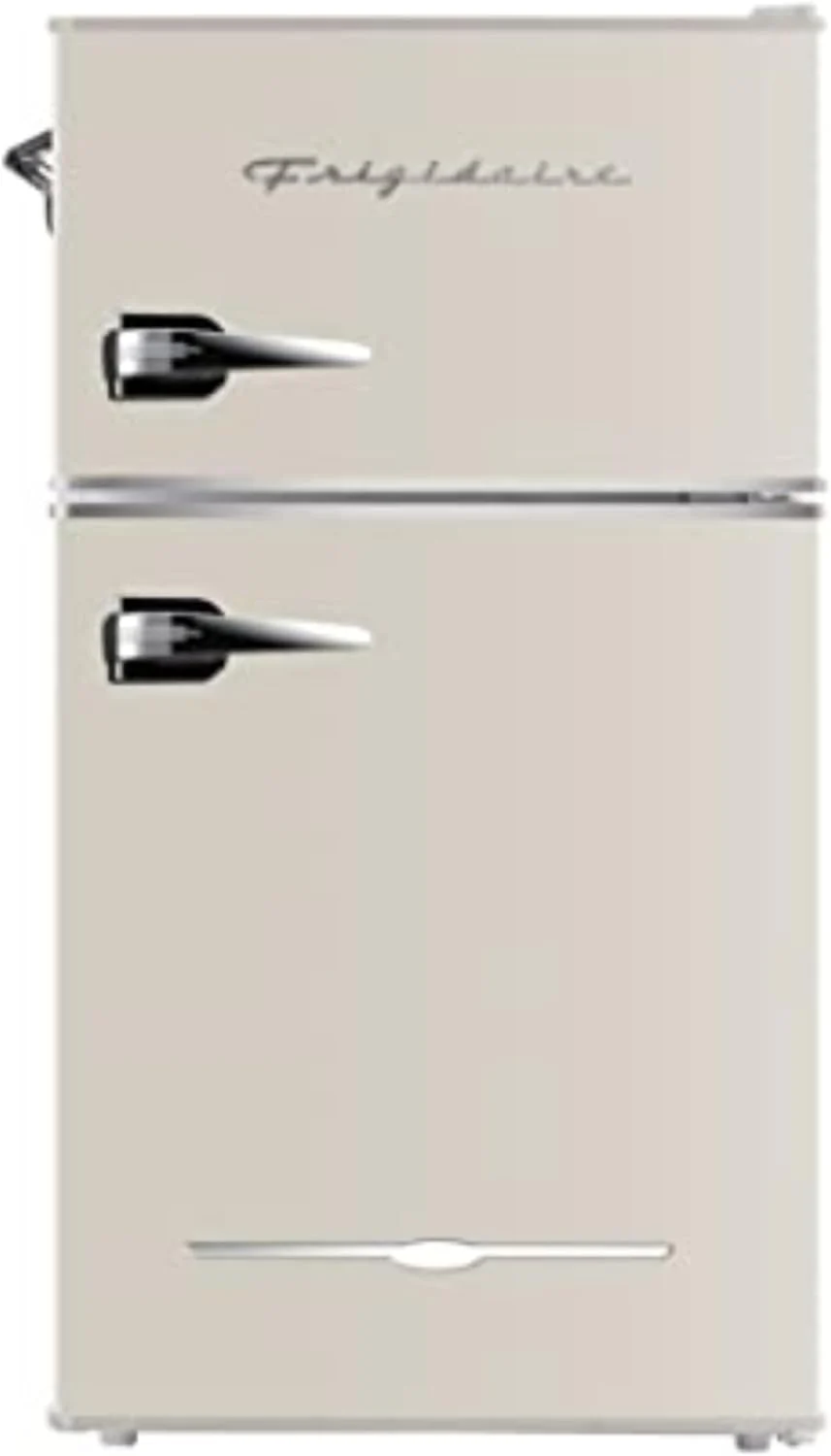 Retro Mini Fridge with Freezer& Side Bottle Opener-Small 2 Door Refrigerator for Office Bar or College Dorm Room-3.1 Cu Ft 19 "D x 20.5" W x 33.5" H - Image 4