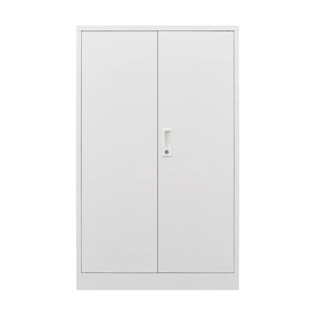 JINS AND VICO Metal Storage Cabinet Lockable, Steel White - Image 4