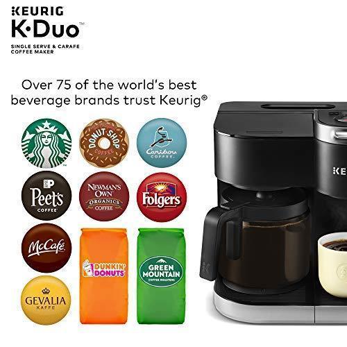 Single-Serve and 12-Cup Carafe Drip Coffee Brewer, Black - Image 5