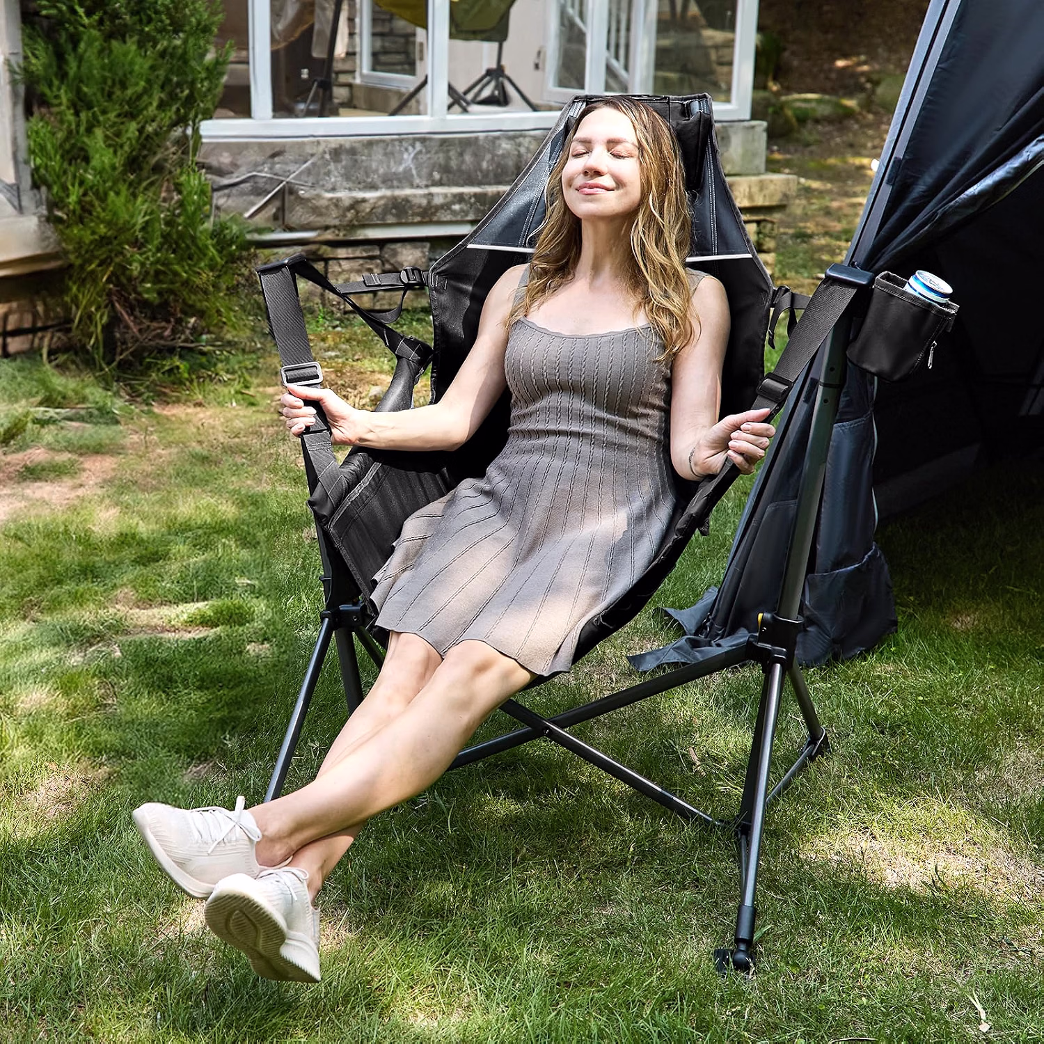 Hammock Camping Chair, Oversized Swinging Chair, 400lbs Load - Image 2