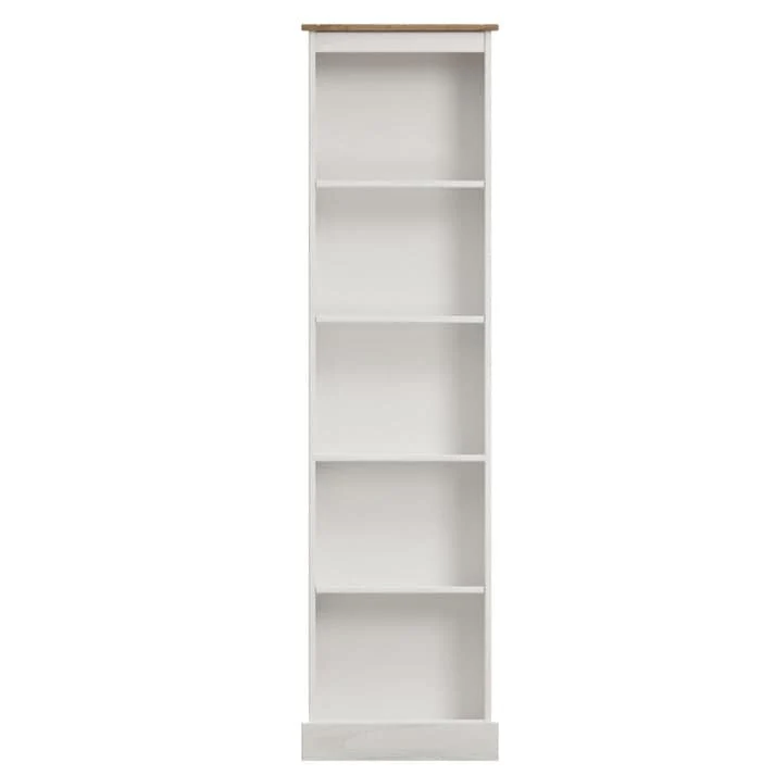 Tall Narrow Wood Bookcase, Slim Freestanding Bookshelf for Small Spaces, Home Office and Living Room - Image 14