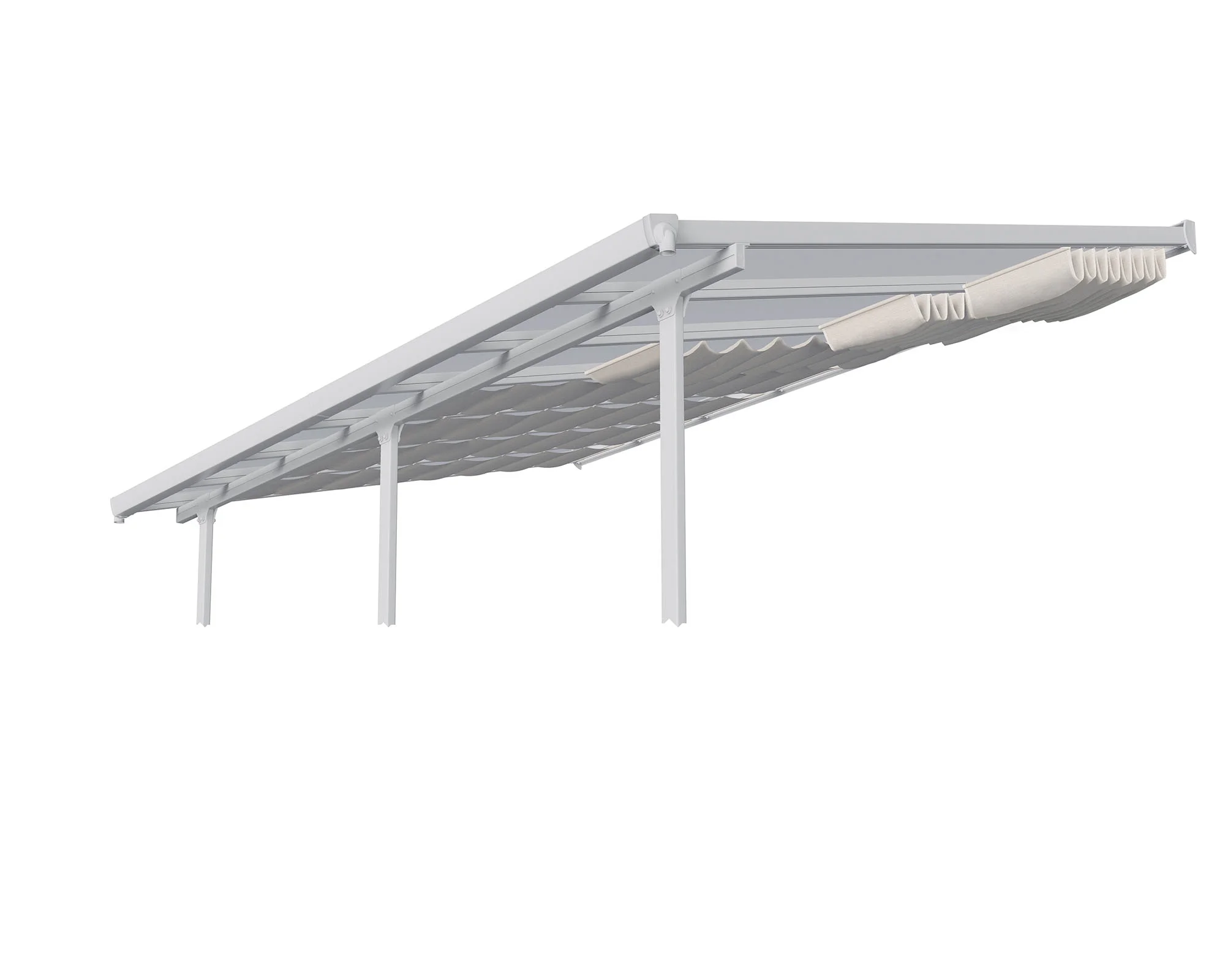 Palram - Canopia Patio Cover Blinds 10' x 10' - White for Feria 10', Olympia, Sierra 10' and Sanremo 10' - Image 27