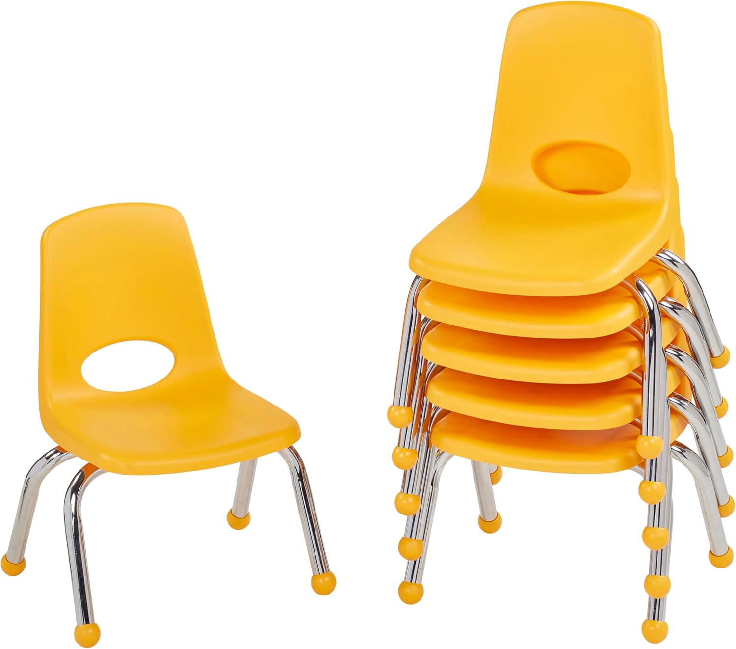 10" School Stack Chair with Swivel Glides, Purple, 6-Pack - Image 61