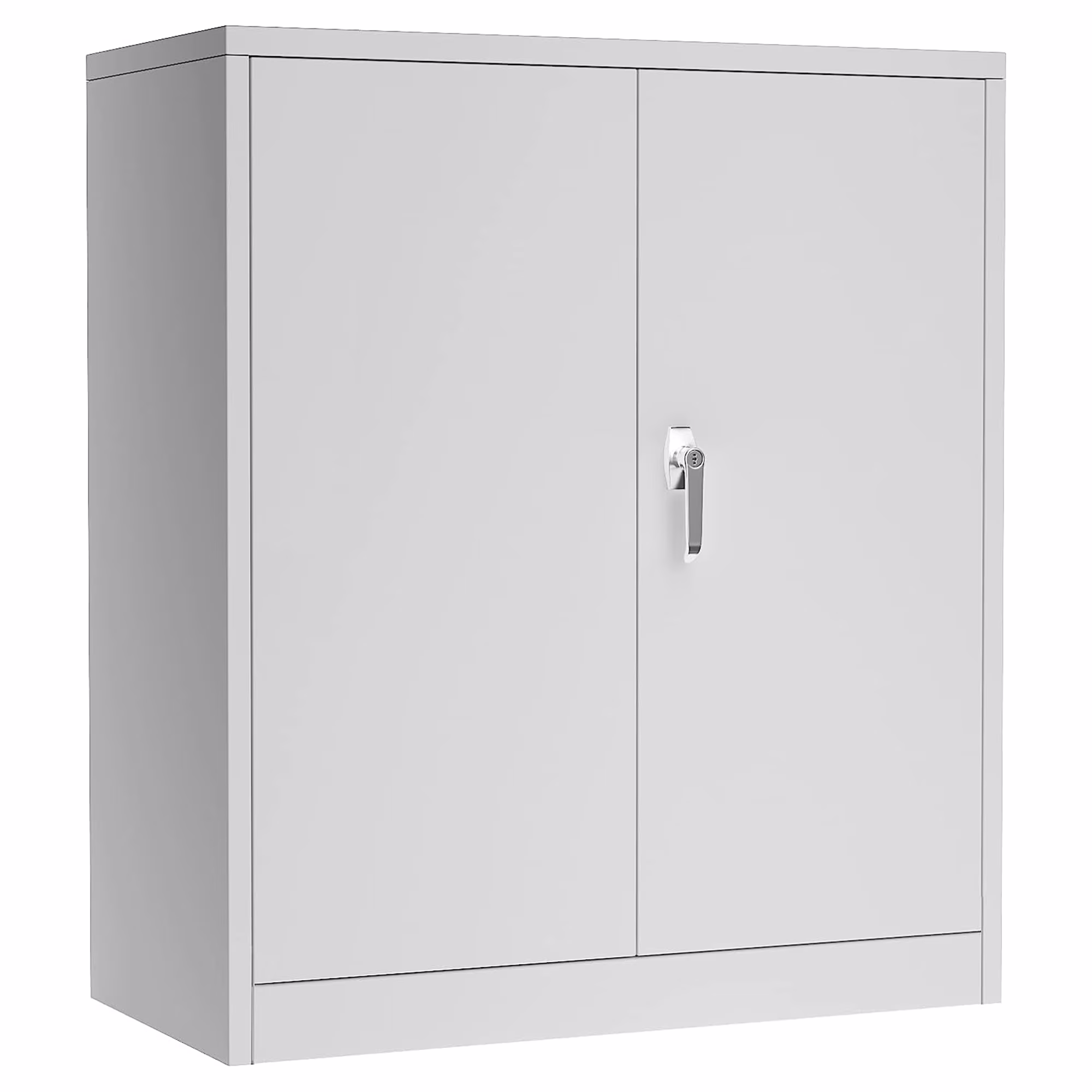 Aobabo 72 Inch Locking Storage Cabinet w/ Adjustable Shelves, Gray - Image 7