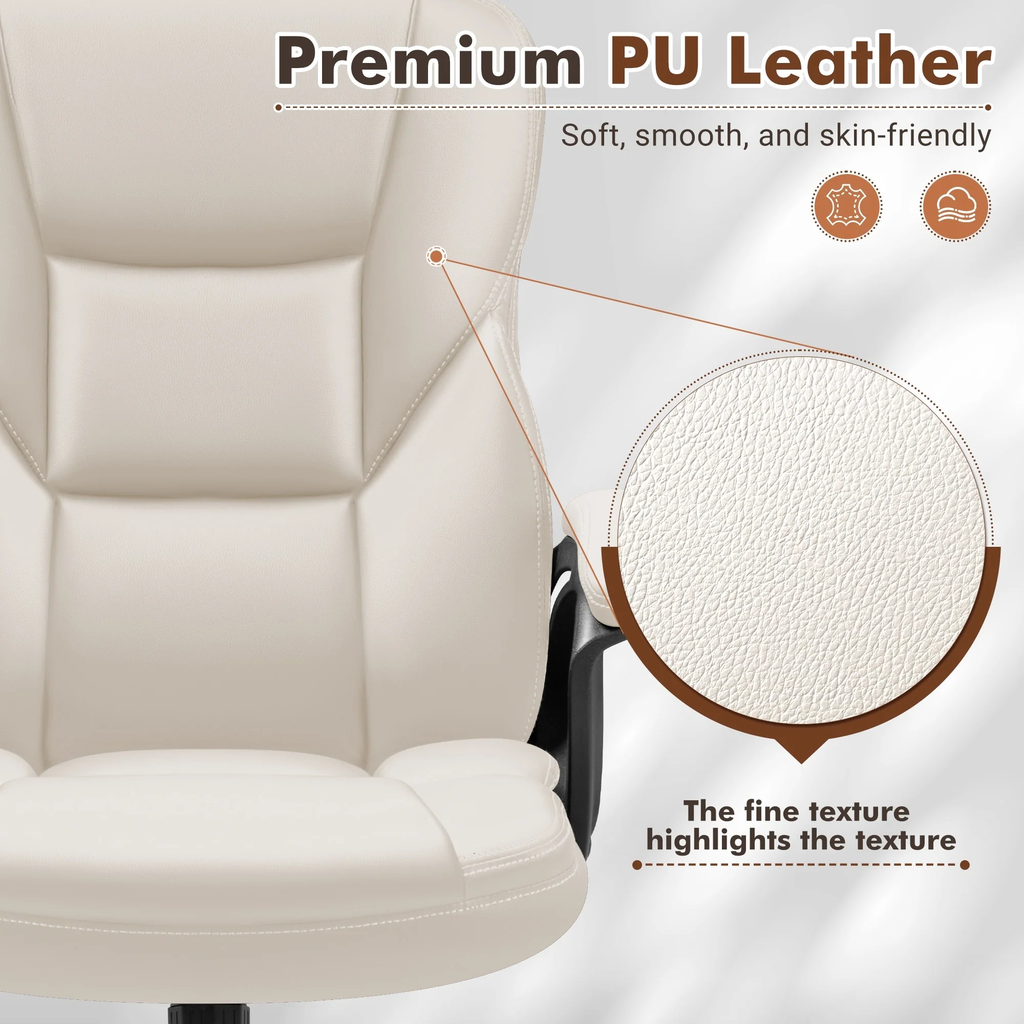 High Back Executive Office Chair, Ergonomic Computer Desk Chair for Home and Office - Image 30