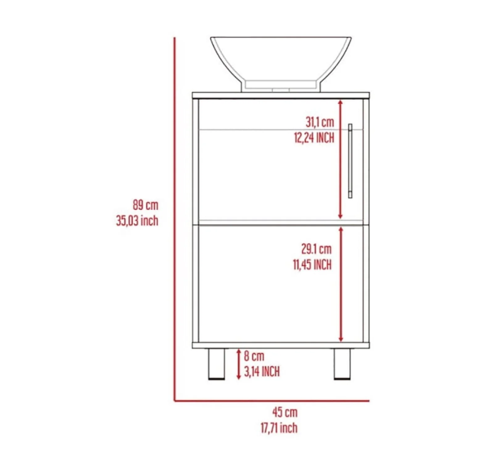 Black Tall Storage Cabinet with 3 Drawers and Adjustable Shelves for Bathroom, Study, Office and Interior, MDF Board with Painted Finish Black + MDF - Image 52