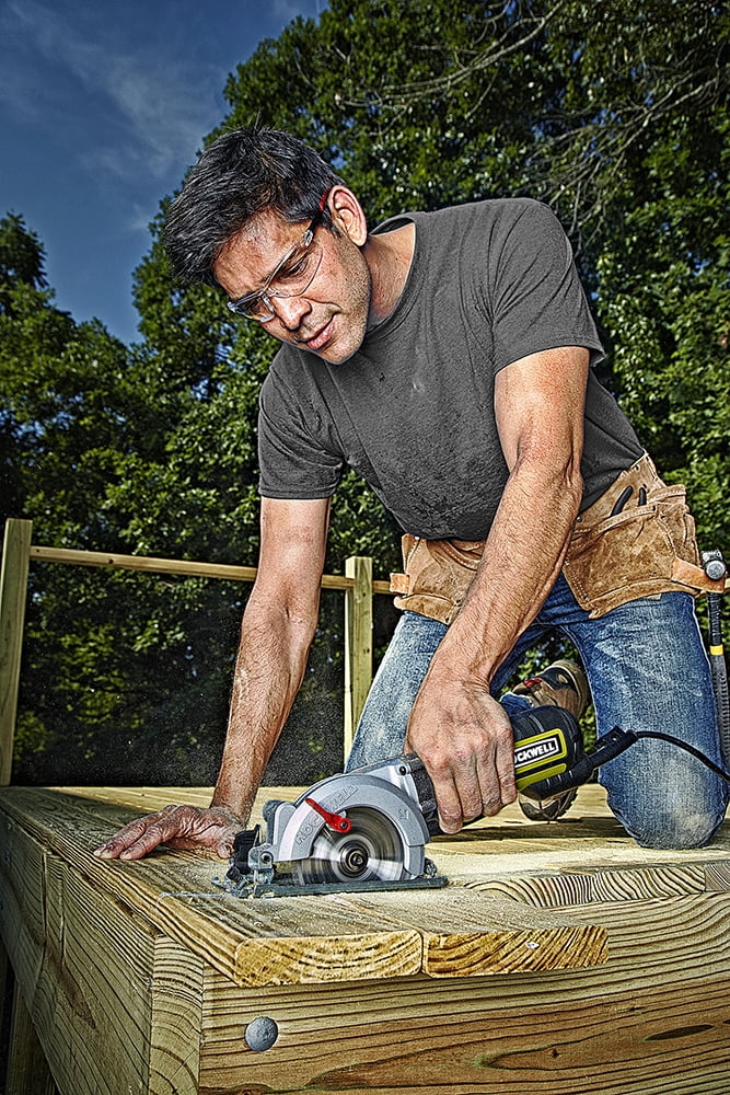 Rockwell RK3441K 4-1/2" 5 Amp Compact Corded Circular Saw Tool Kit, 3500 RPM - Image 7