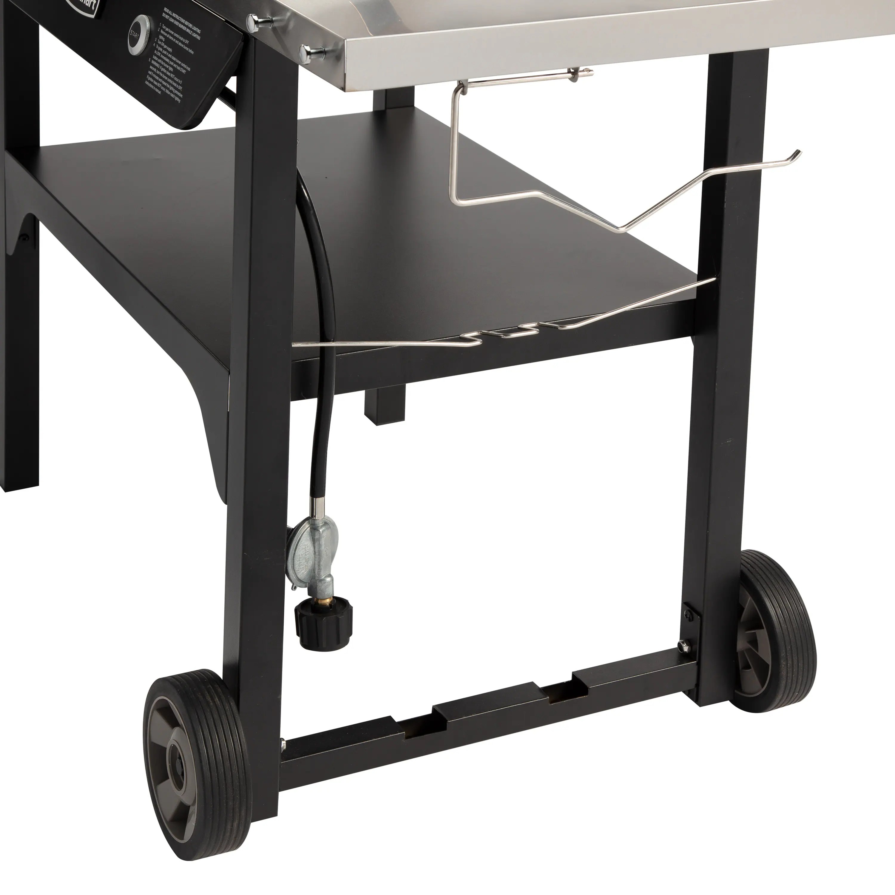 Outdoor Wok Station, 50,000 BTU Propane Outdoor Wok Burner w Prep Table, 14 Carbon Steel Wok for Stir Fry, Searing, BBQ Black - Image 10