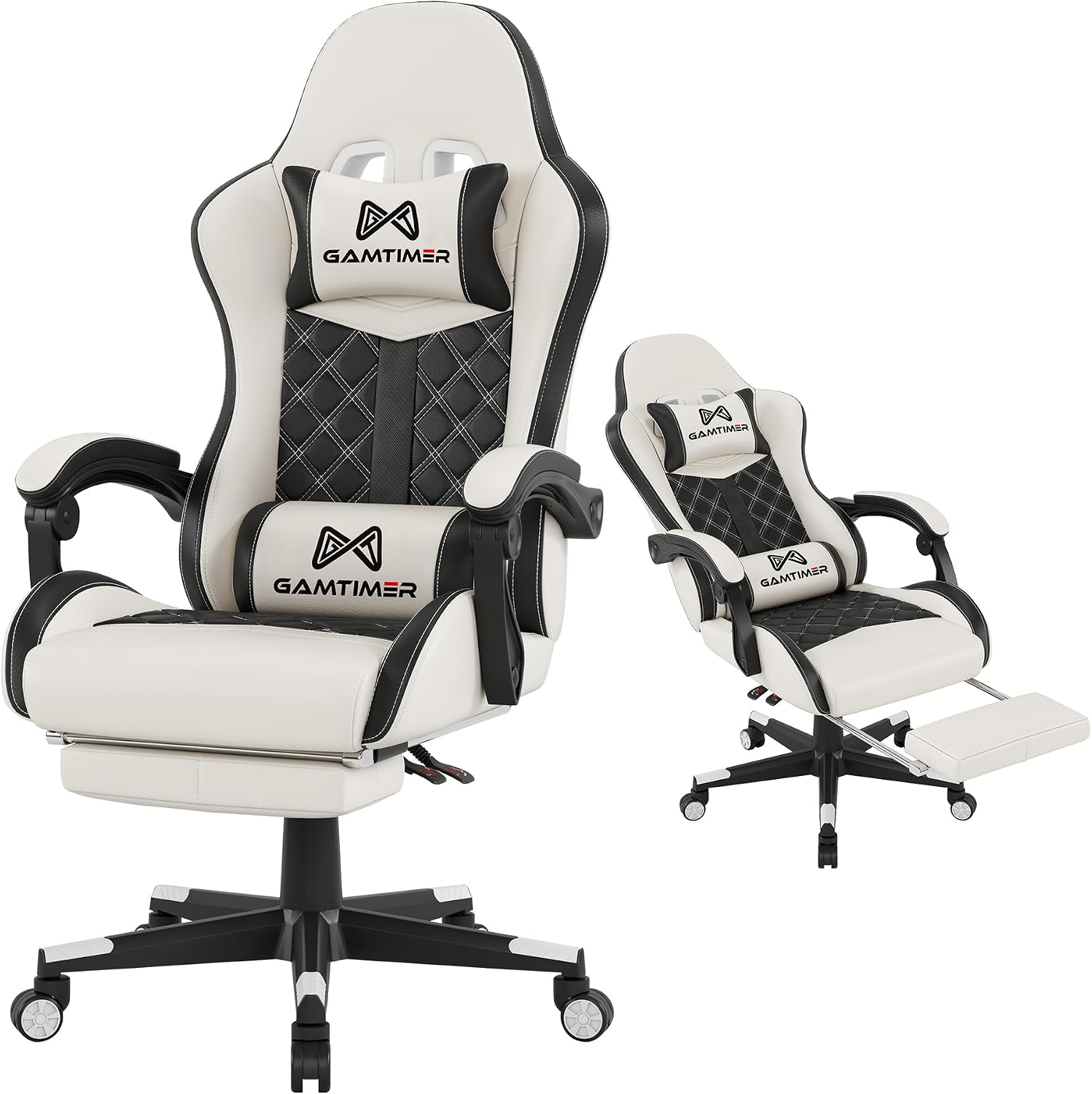 Gaming Chair, 400 LB Weight Capacity,with Pocket Spring Cushion - Image 5