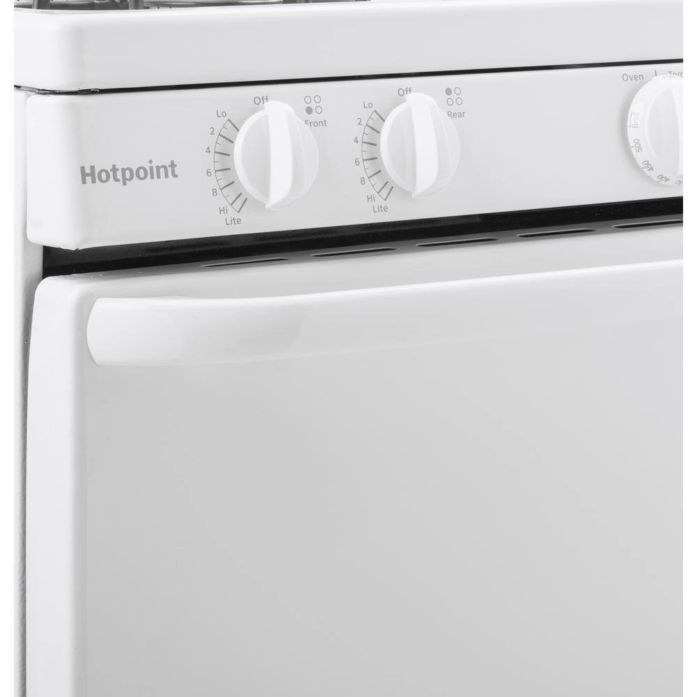 20 in. 4 Burner Element Free-Standing Electric Range in White - Image 6