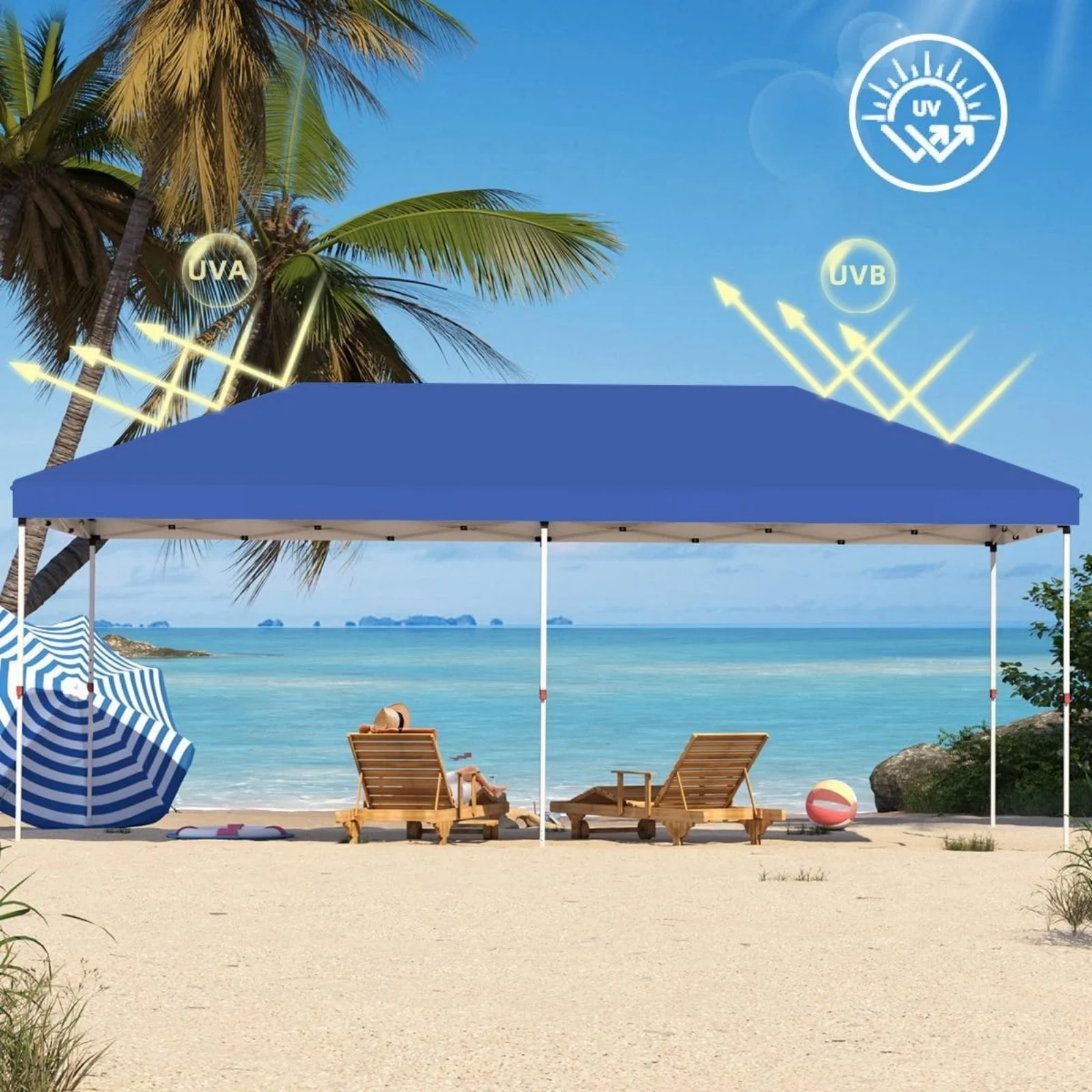 10' x 20' Pop Up Canopy Tent for Outdoor, Portable Instant Commercial Canopy for Patio, Backyard, Garden, Lawn, Outdoor Activities - Image 14