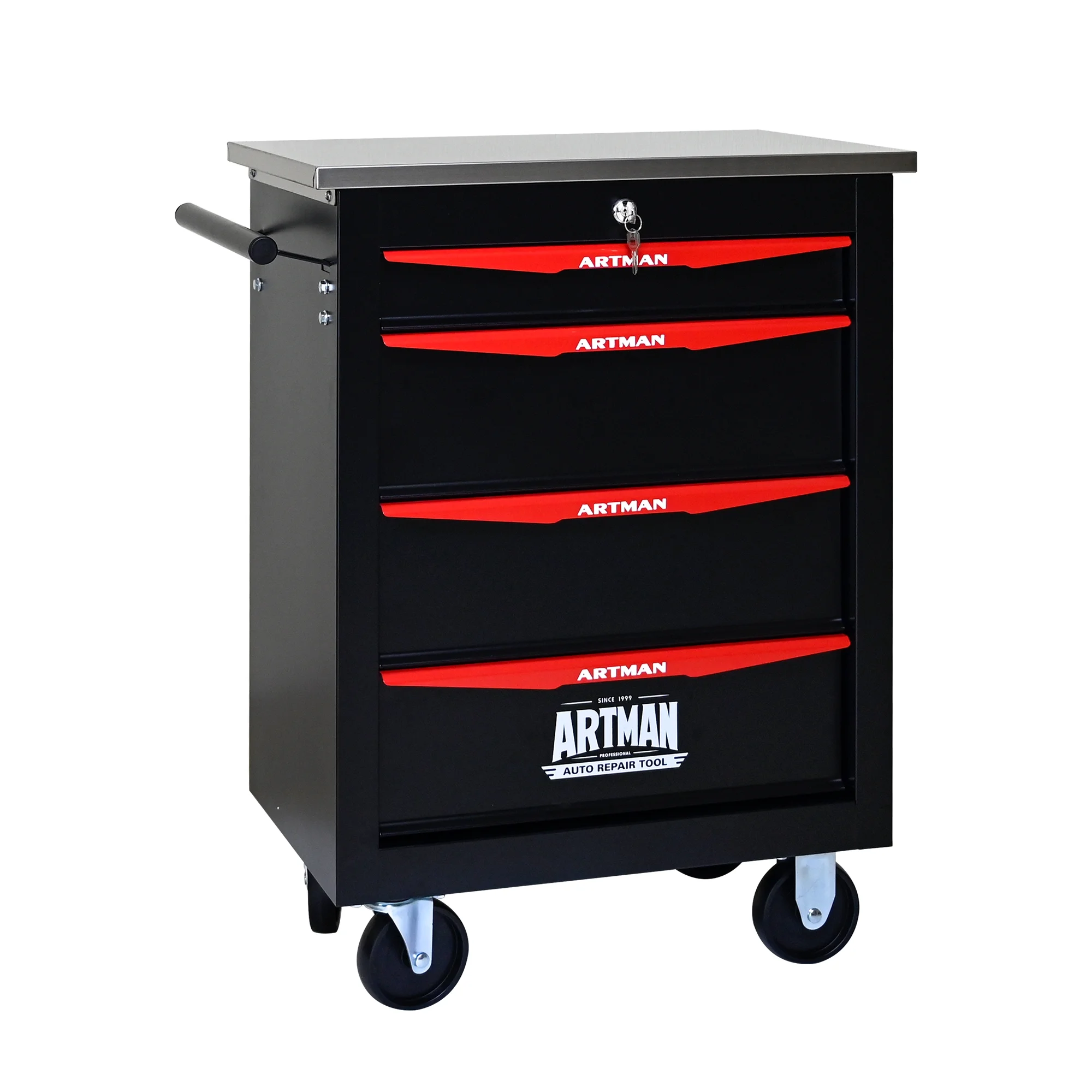 ARTMAN 6 Drawers Metal Rolling Storage Tool Chest Cabinet Cart with Wheels,with Key Locking and Parking Brake, Tool Box for Garage Workshop Warehouse - Image 42