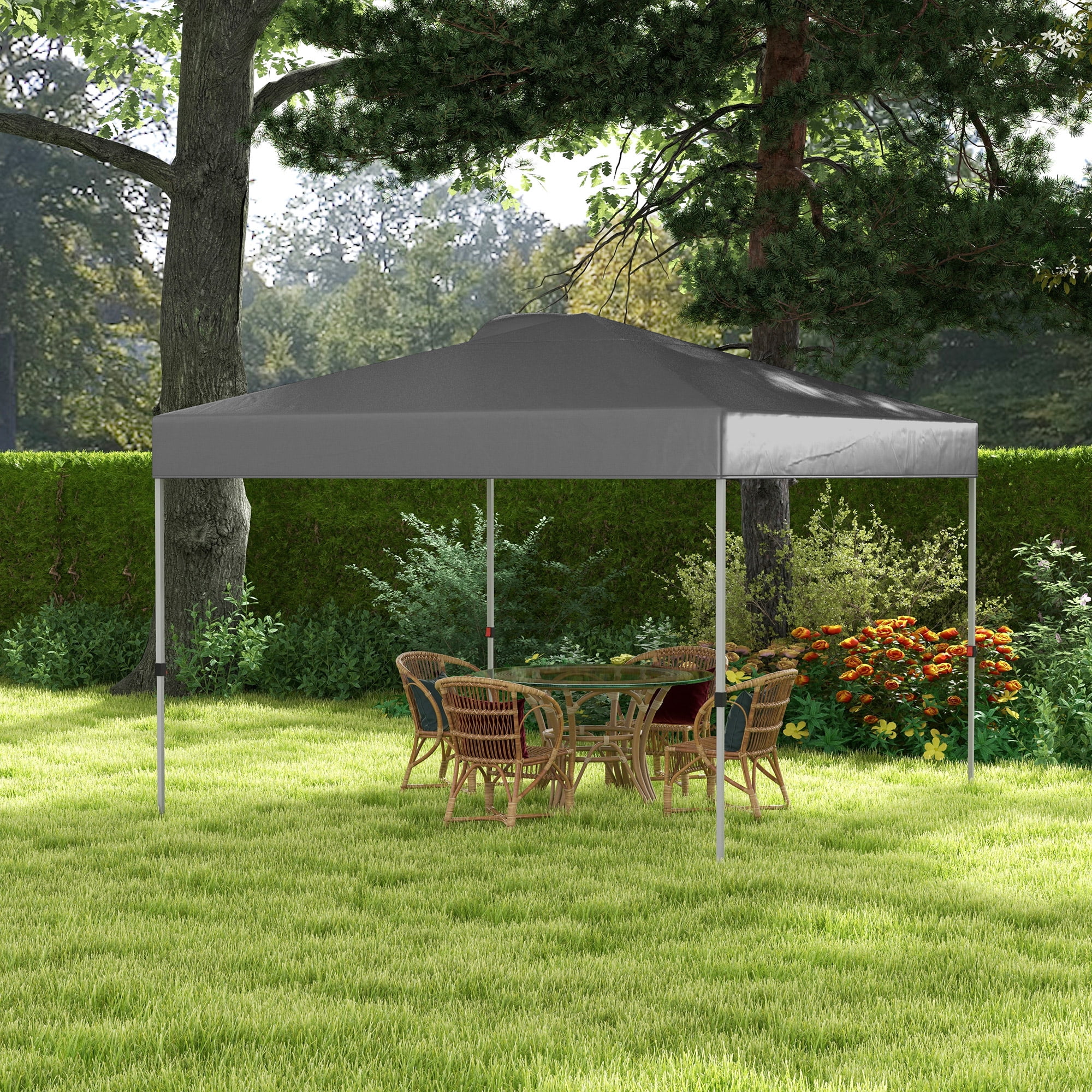 DUOSONG Outsunny 10' X 8' Retractable Awning, Patio Awnings, Sunshade Shelter W/ Manual Crank Handle, Uv & Water-Resistant Fabric And Aluminum Frame For Deck, Balcony, Yard, Beige Beige Aluminum - Image 19