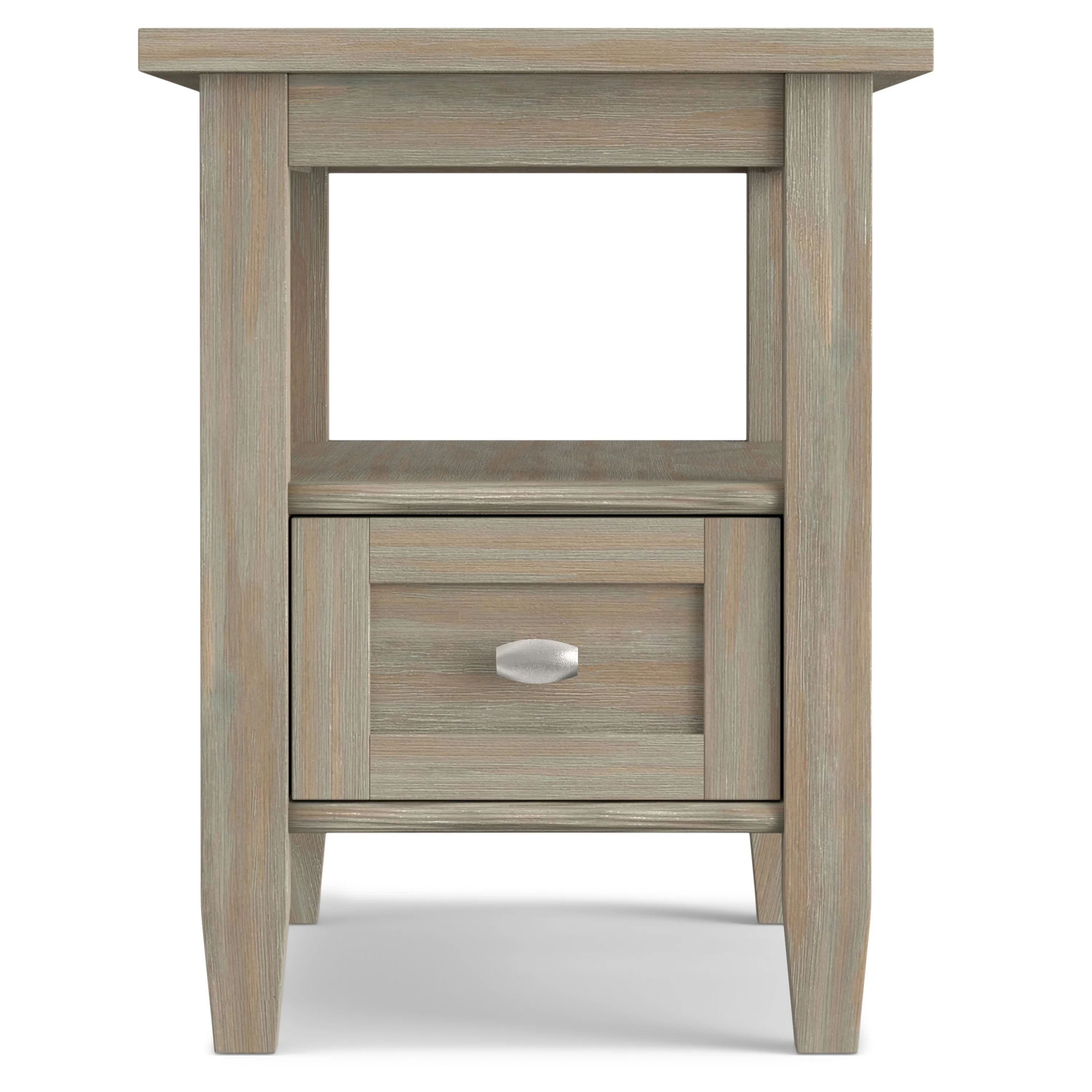 14" Wide Solid Wood Narrow Side Table, Rectangle Transitional Style Accent Table - Image 45
