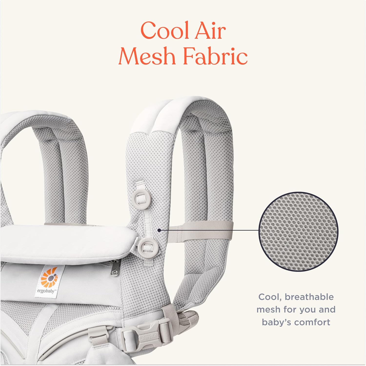 ERGOBABY Omni Classic All-Position Baby Carrier, Pearl Grey - Image 5