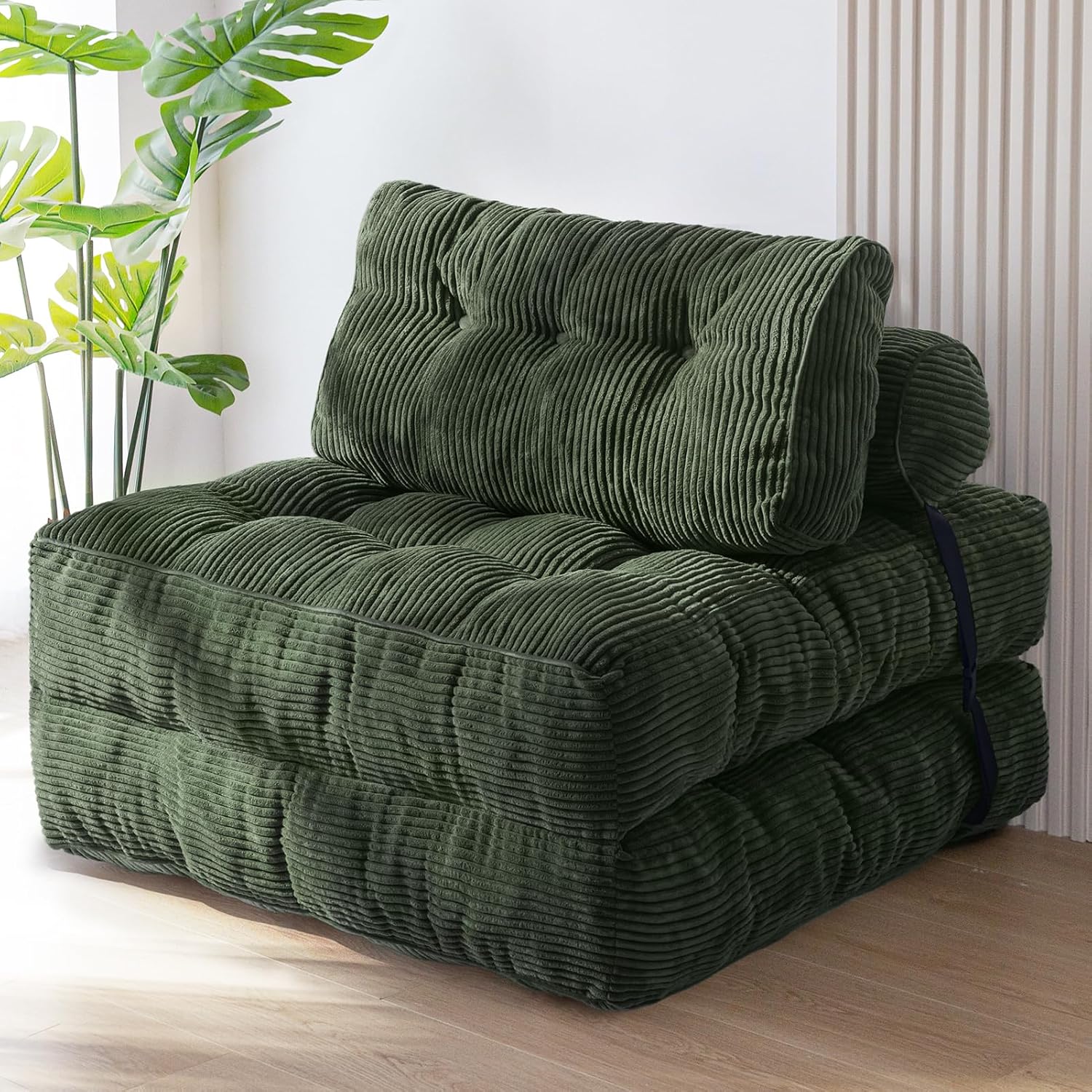 Folding Sofa Bed, Convertible Chair Bed with Pillow - Image 5