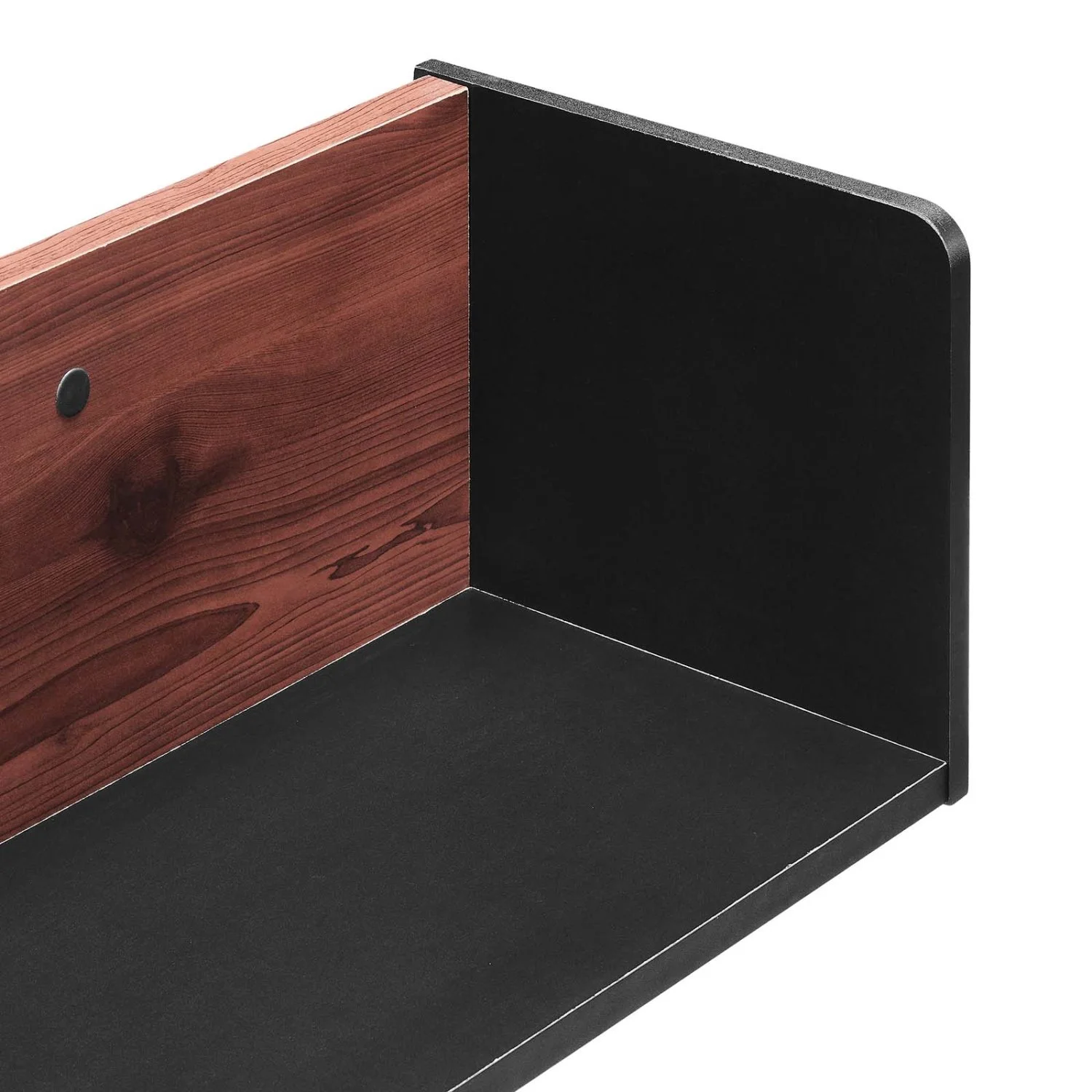 Wall Mount Storage Display Accent Cabinet, Black Cherry, Wood, Living Office Kitchen Hospitality Restaurant, Modern Contemporary HB34531 - Image 6