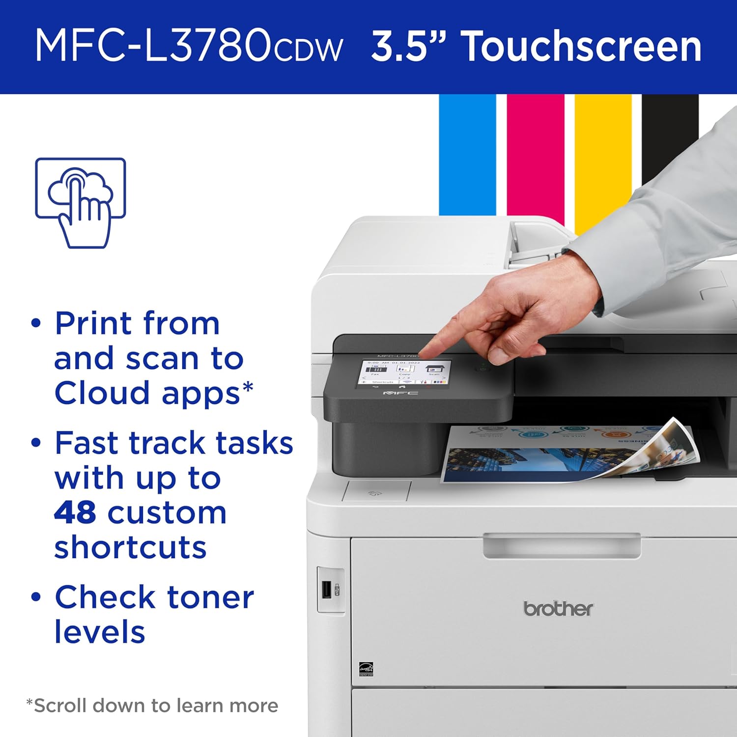 All-In-One Wireless Color Printer with Fast Printing, Scanning, Copying and Faxing - Image 13