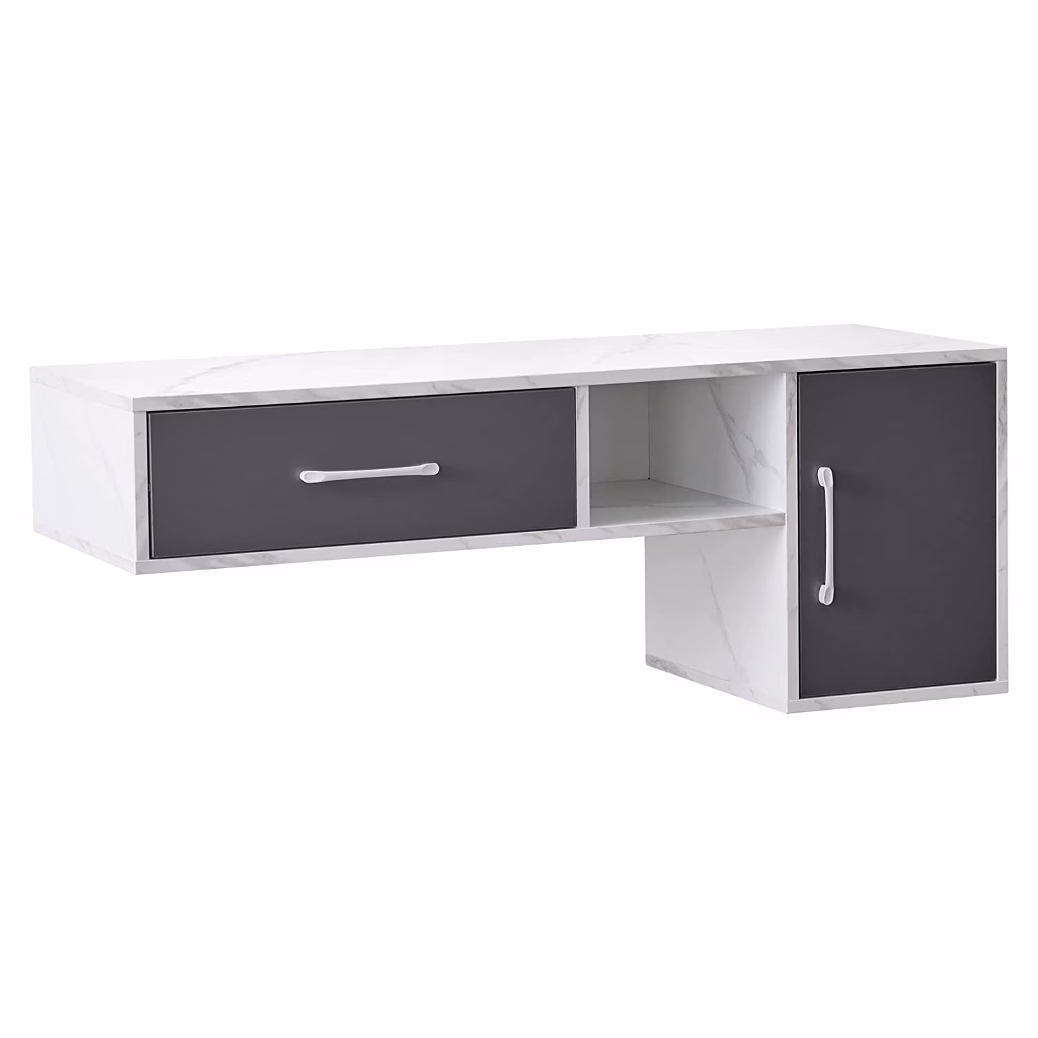 BarberPub Barber Wall Mount Station with Drawers, Beauty Multi-Functional Storage Cabinet 2530 - Image 3