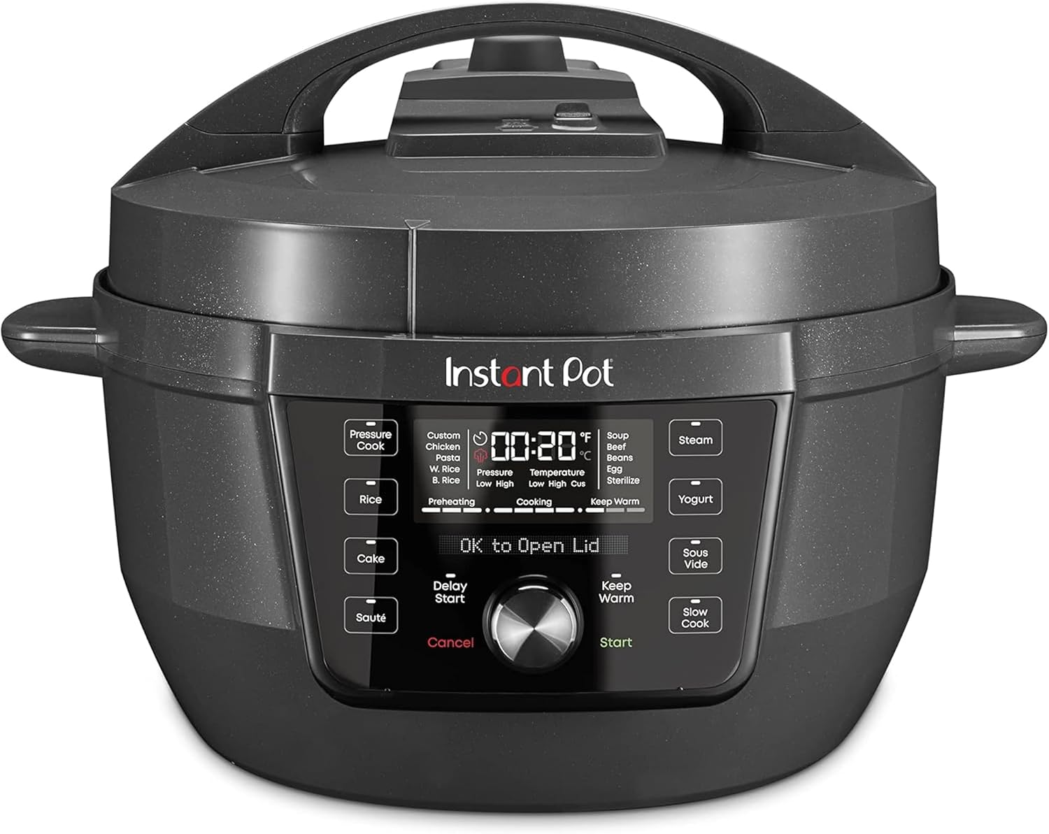 Pro 8 Qt 10-in-1 Electric Pressure Cooker, Black - Image 2