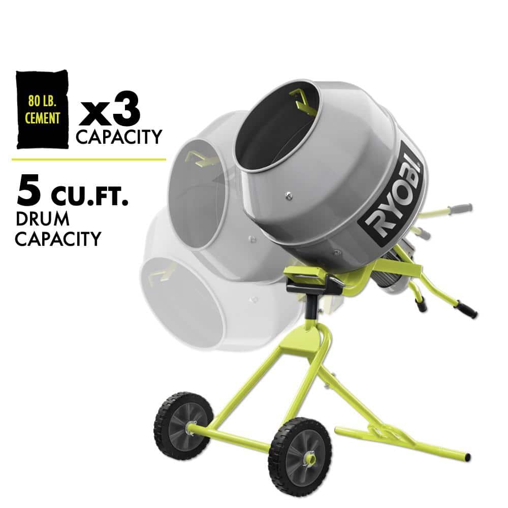 5.0 cu. ft. Portable Concrete Mixer RMX001 - Image 4