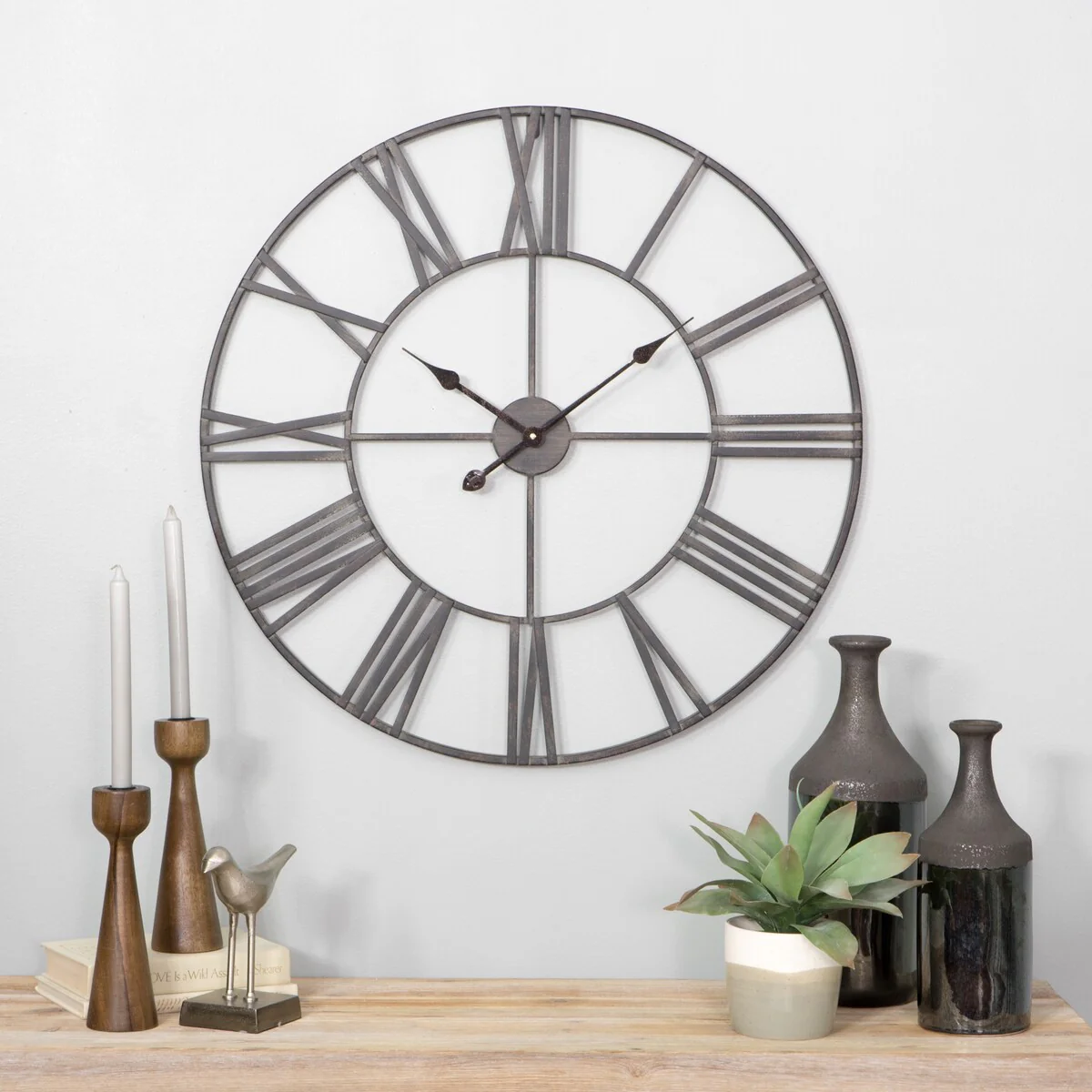 Modern Round Metal Wall Clock, Decorative Circular Hanging Clock for Living Room, Bedroom and Office - Image 16
