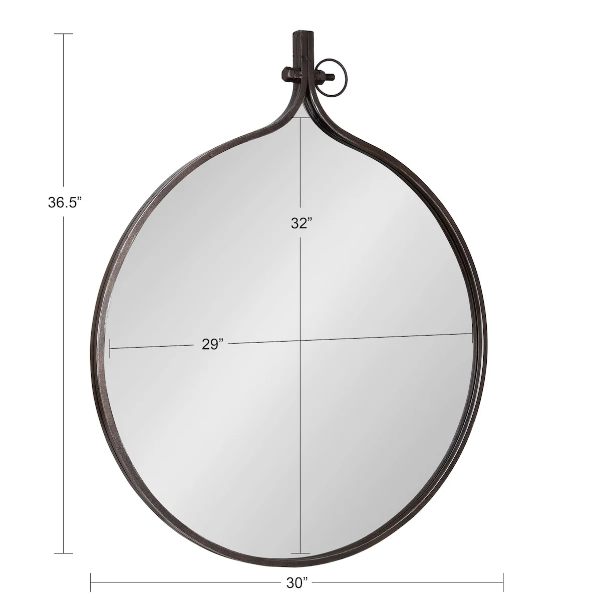 Modern Round Wall Mirror, Decorative Circular Accent Mirror for Living Room, Bedroom and Entryway - Image 92