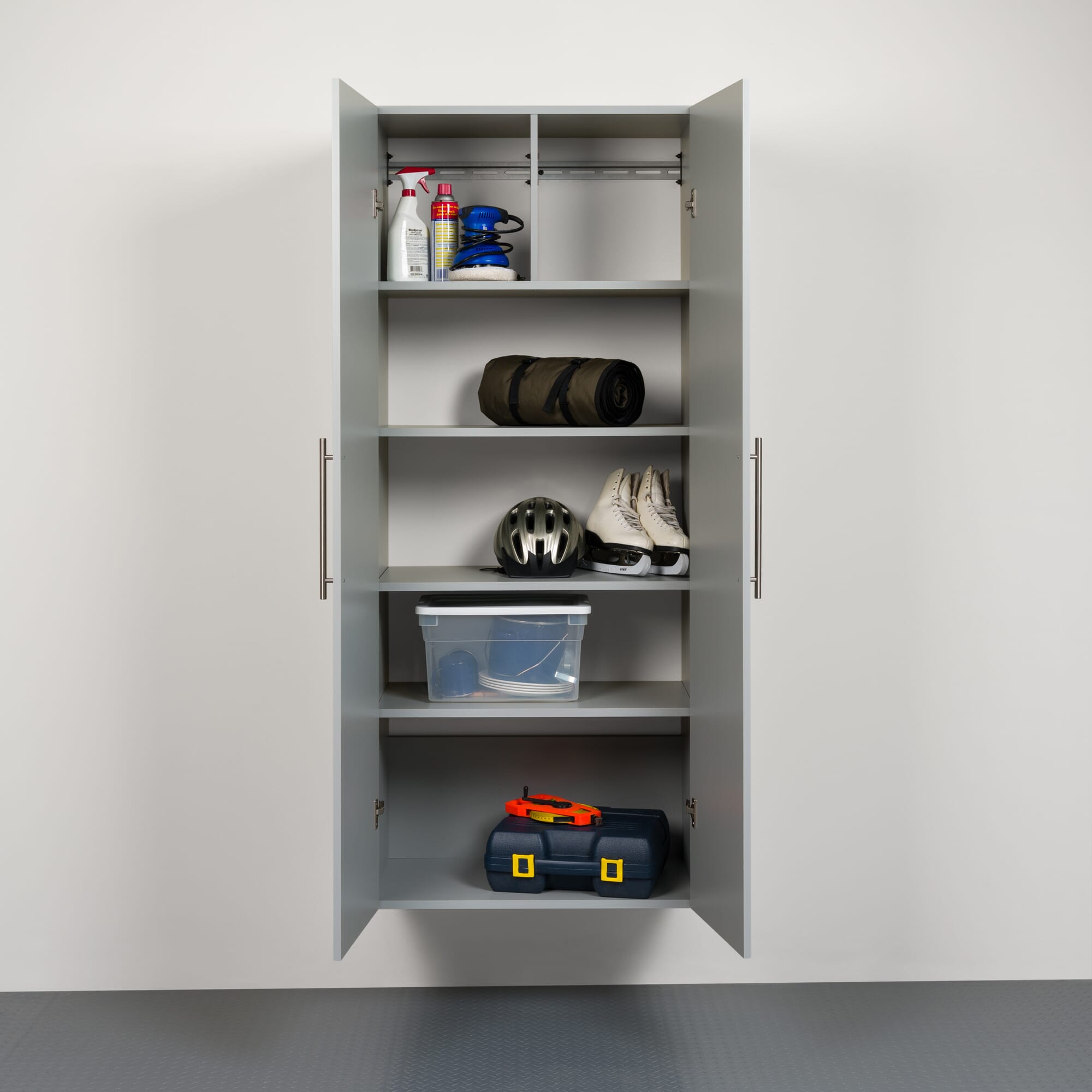 Prepac Large HangUps Storage Cabinet, Light Gray - Image 5
