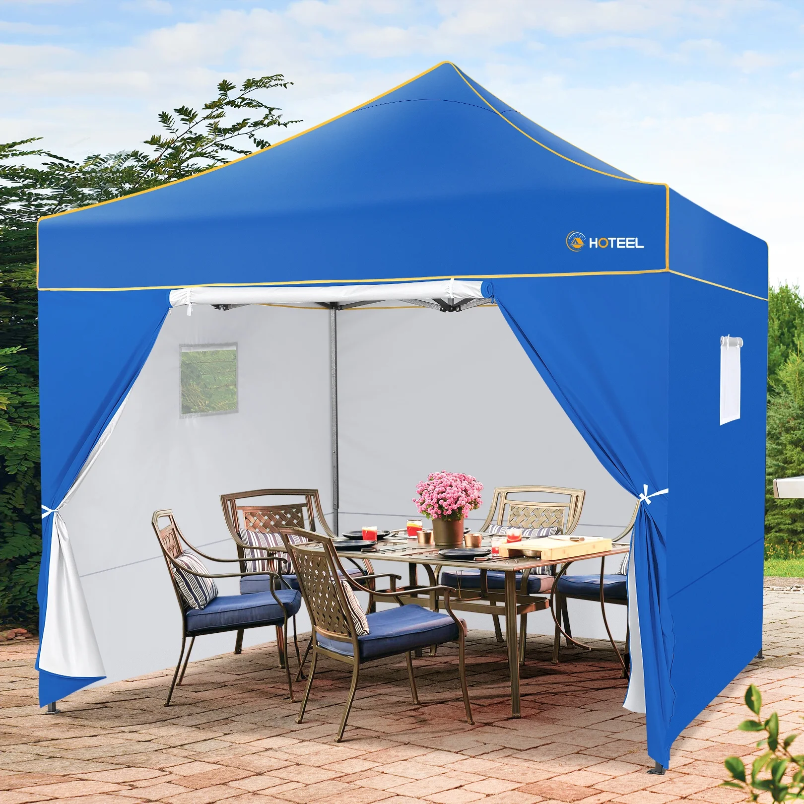 SANOPY 10'x10' Pop up Canopy Tent Anti-UV Waterproof Outdoor Gazebo Instant Party Wedding Backyard Canopy Tent Shade Shelter for Backyard, Patio, Parties,Khaki - Image 52