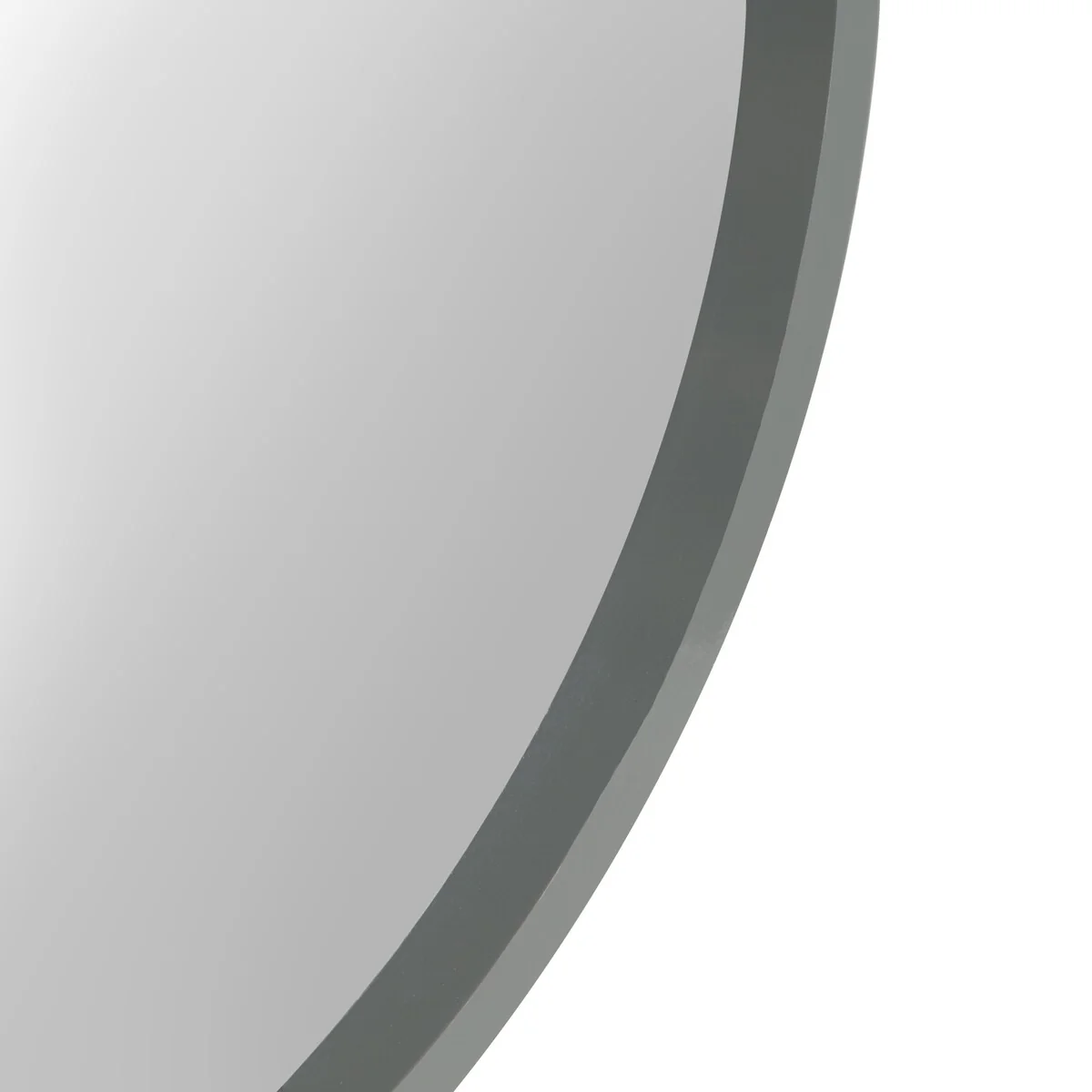 Round Wood Accent Wall Mirror, Modern Decorative Wooden Frame Mirror for Living Room, Bedroom and Entryway - Image 14